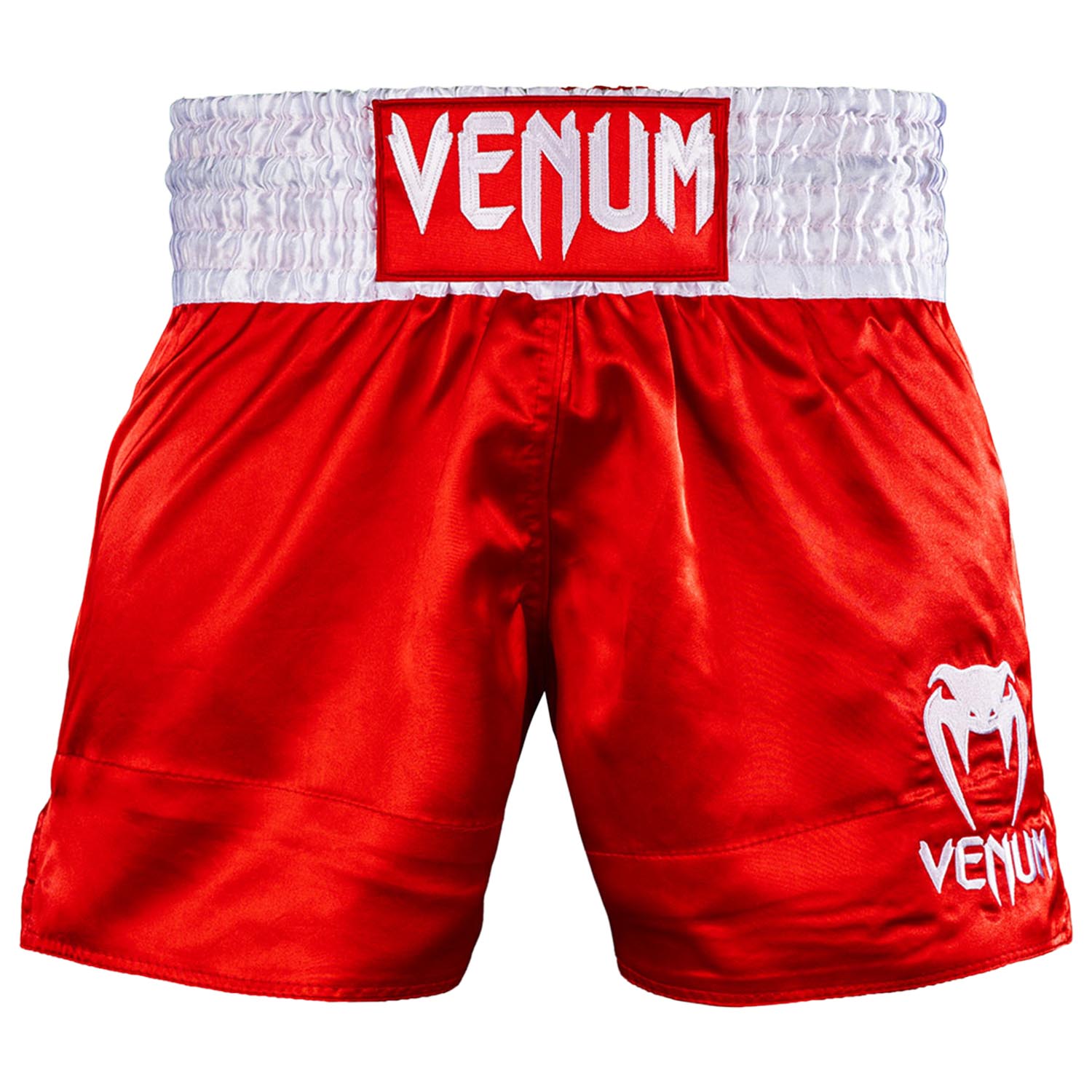 VENUM Muay Thai Shorts, Classic, red-white, XXL