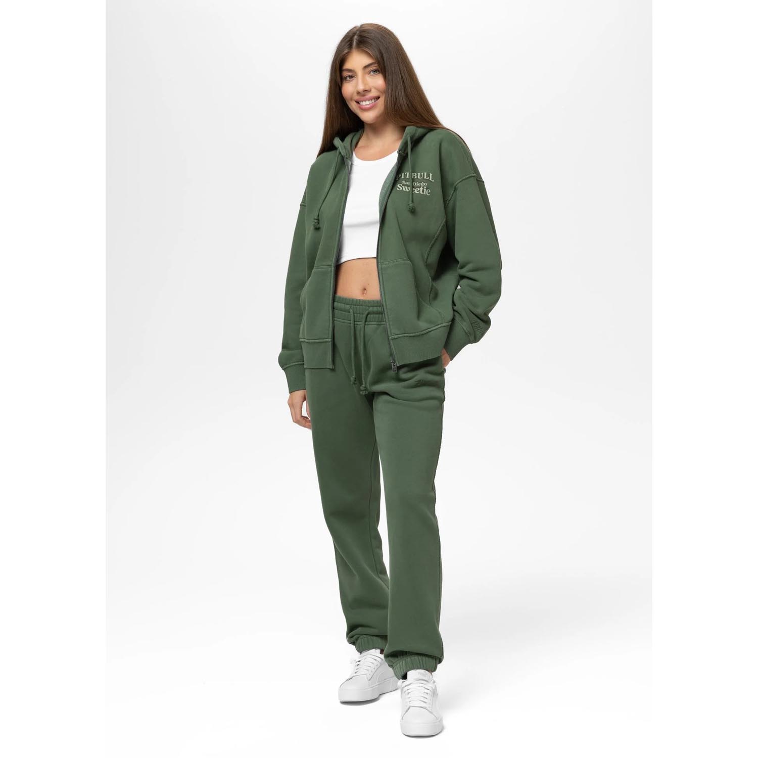 Pit Bull West Coast Zip Hoody, Women, Sweetie, green, M/L