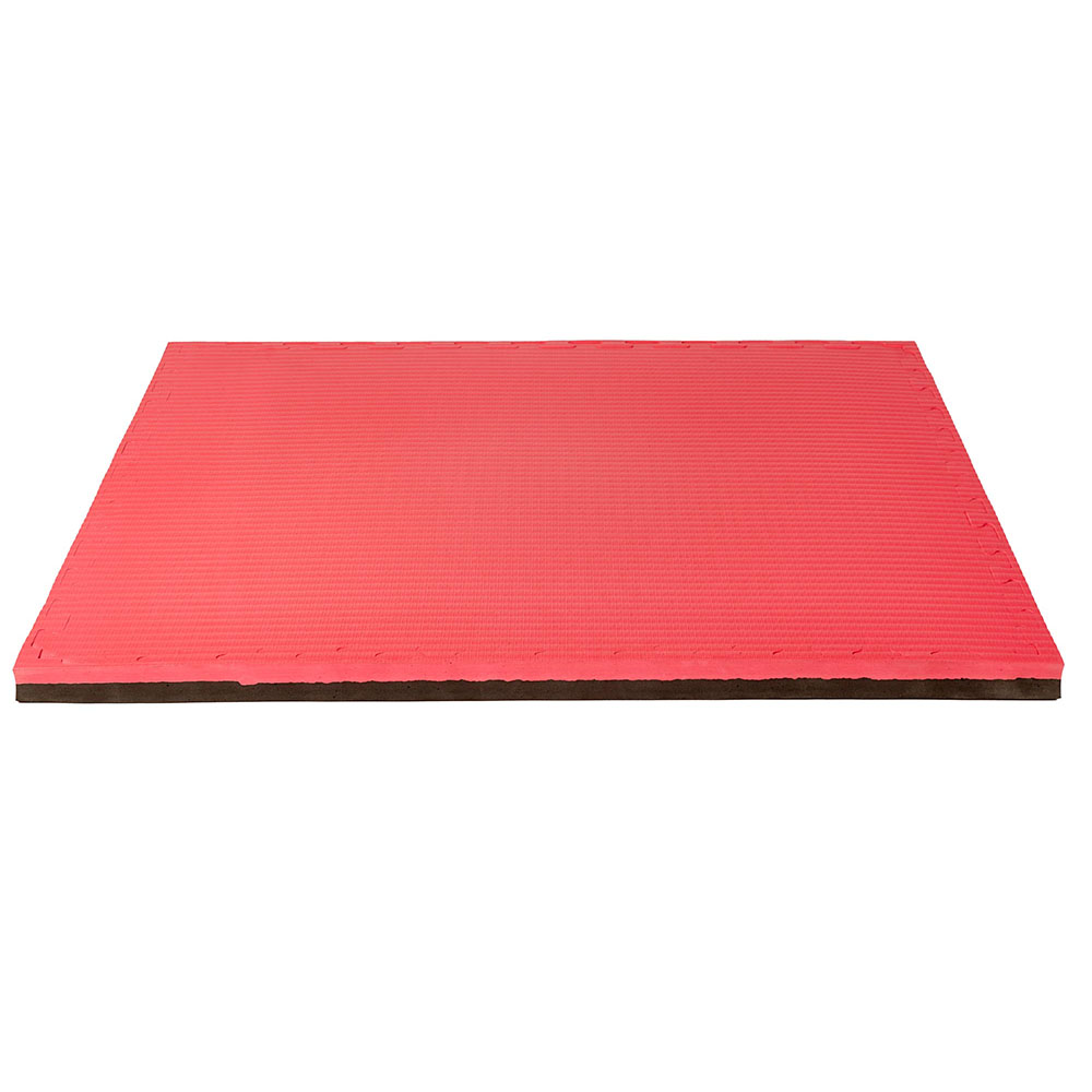 Ju-Sports Puzzle Mat, Econo Tatami, black-red, 2 cm