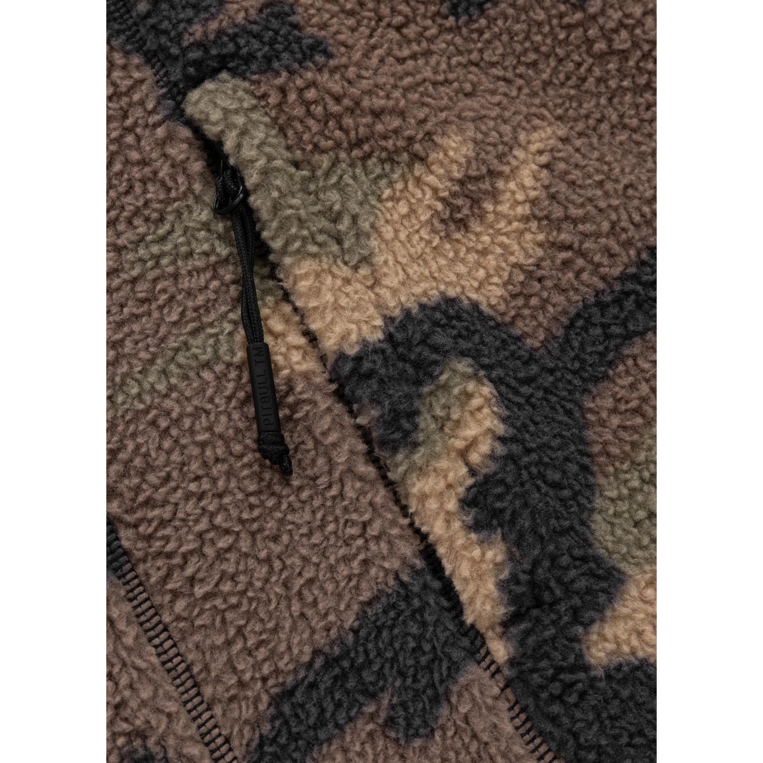 Pit Bull West Coast Zip Hoody, Fleece Joyner, camo-brown, S