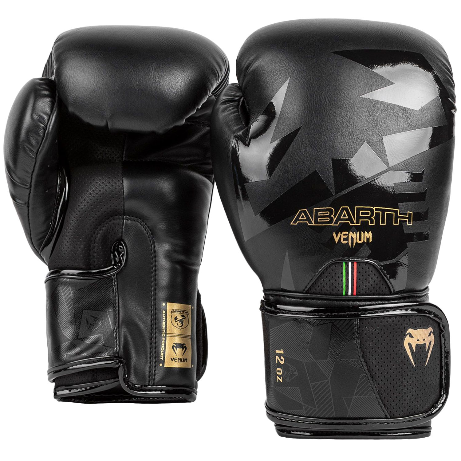 VENUM Boxing Gloves, Abarth #1, black-gold, 14 Oz