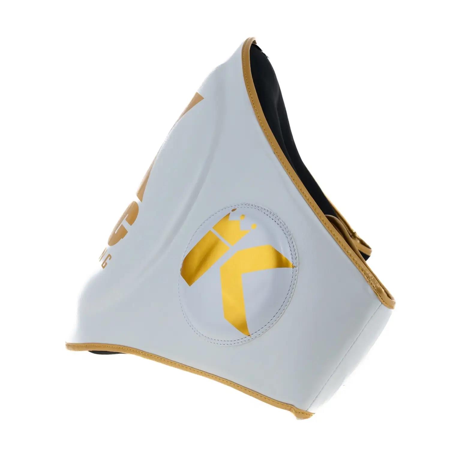 KING PRO BOXING Belly Protector, KPB BP, white-gold