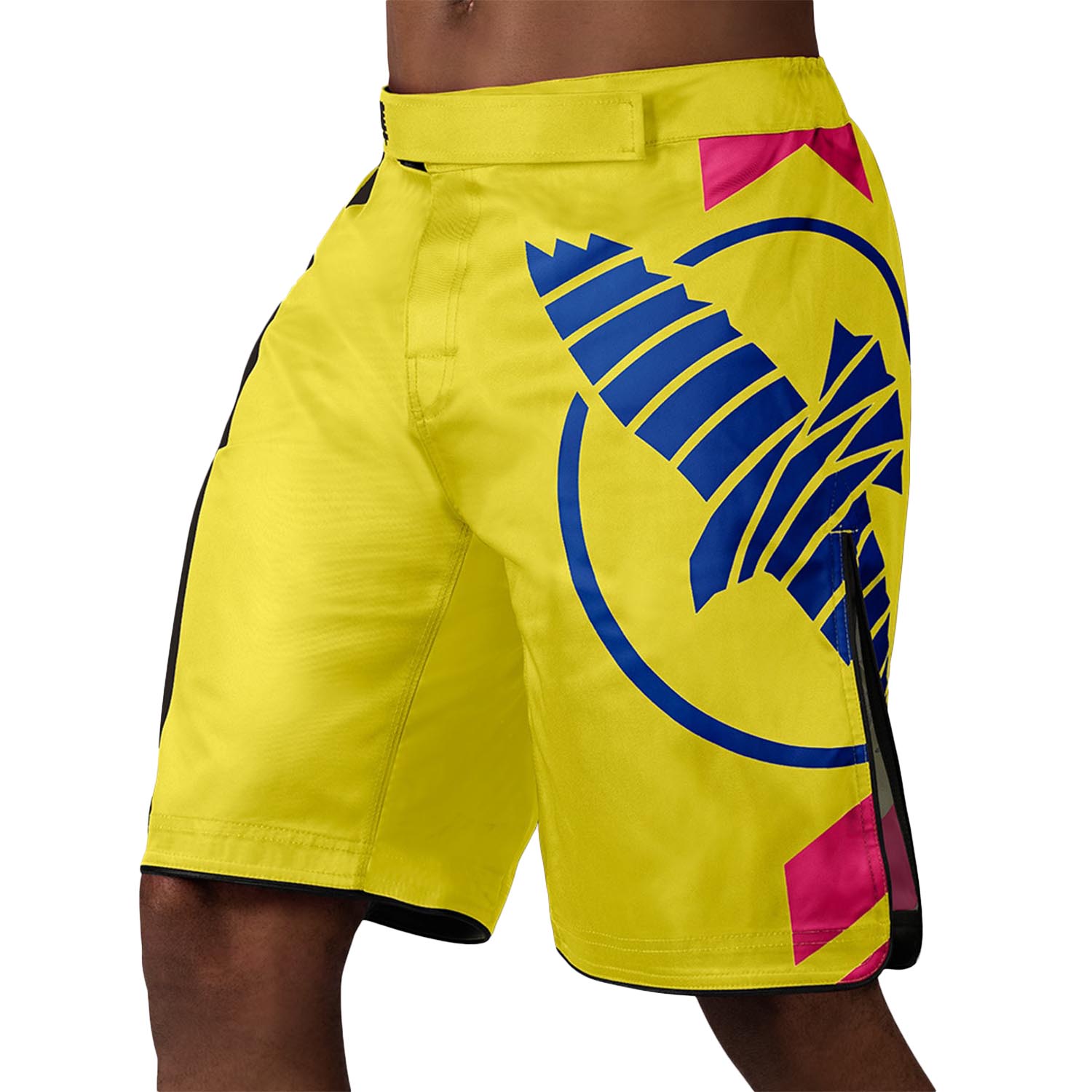 Hayabusa MMA Fight Shorts, Icon, gelb-blau