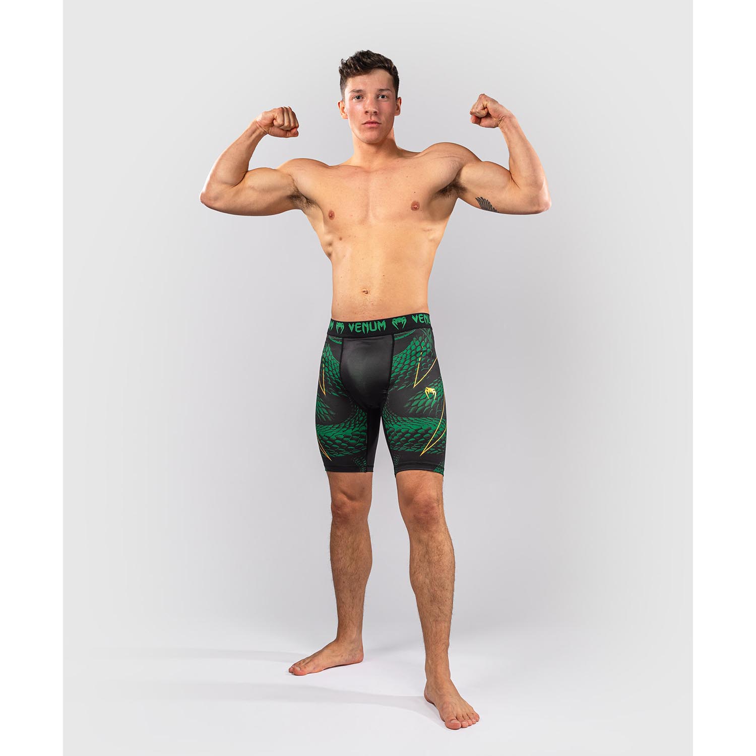 VENUM Compression Shorts, Matupa, black-green-gold, XXL