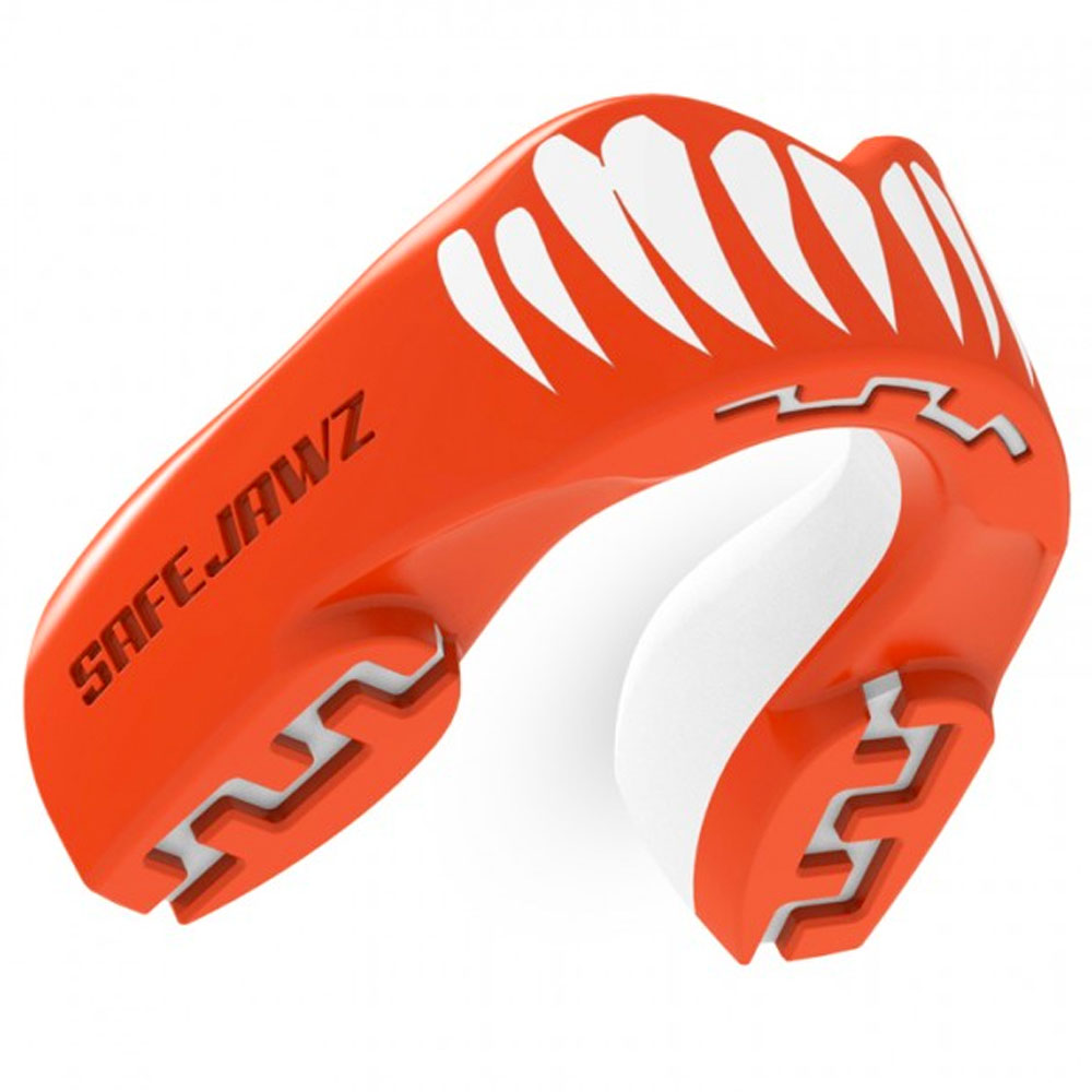 Safejawz Mouthguard, Extro Series, orange-white