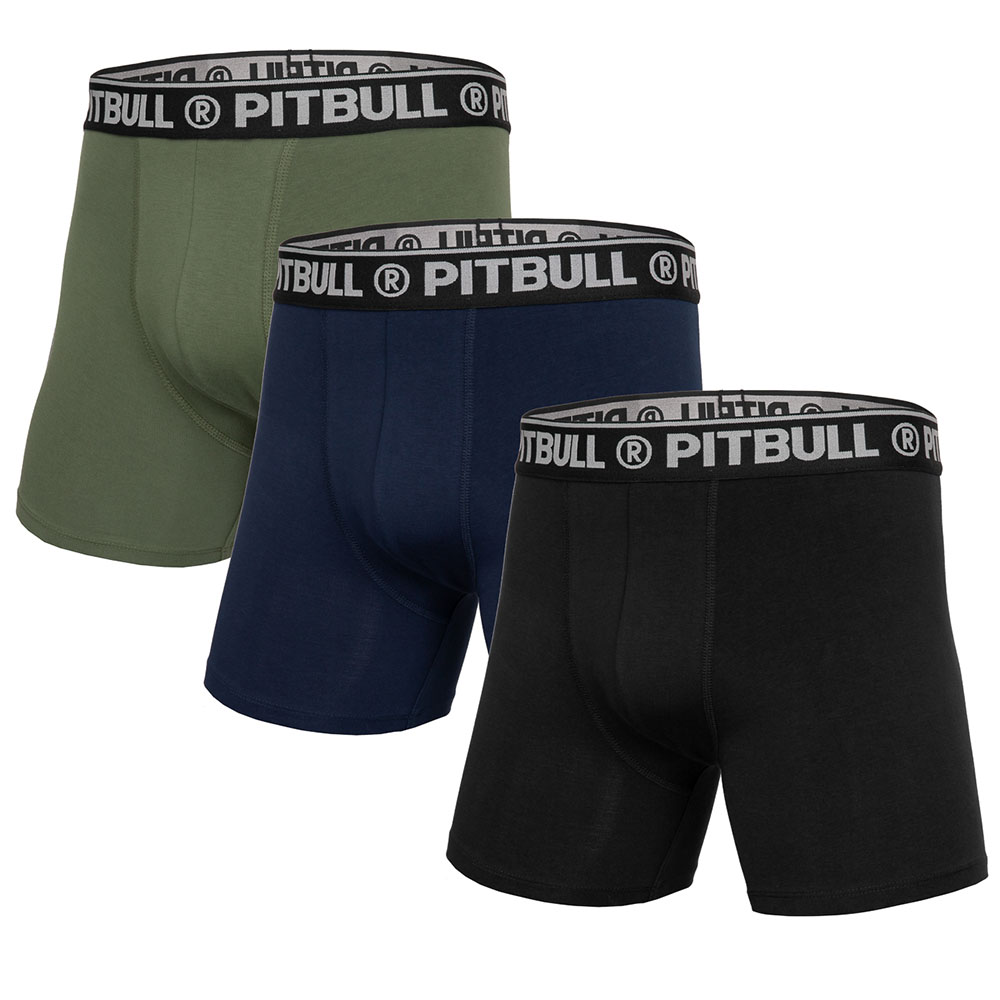 Pit Bull West Coast Boxer, 3er Pack, olive-navy-schw, XXL