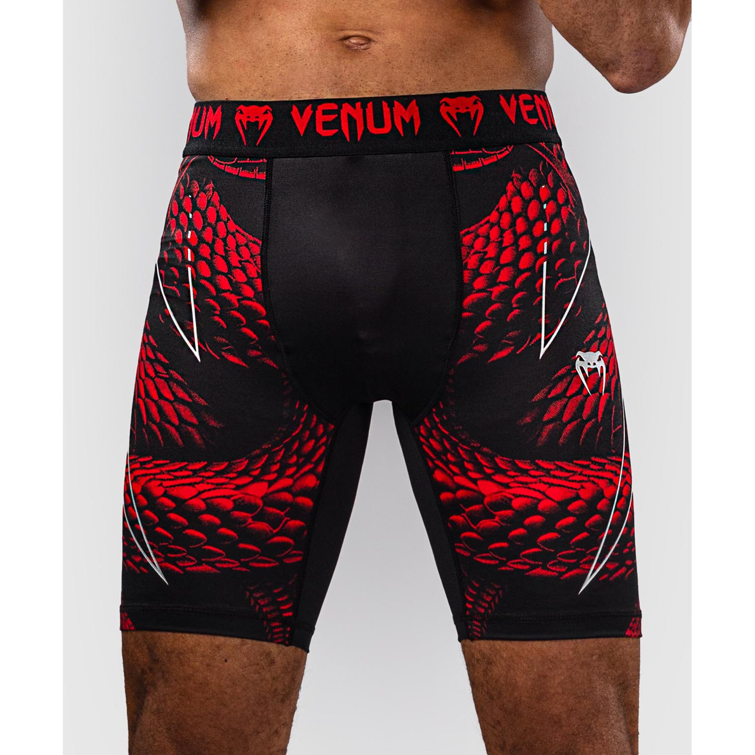 VENUM Compression Shorts, Matupa, black-red-silver, M