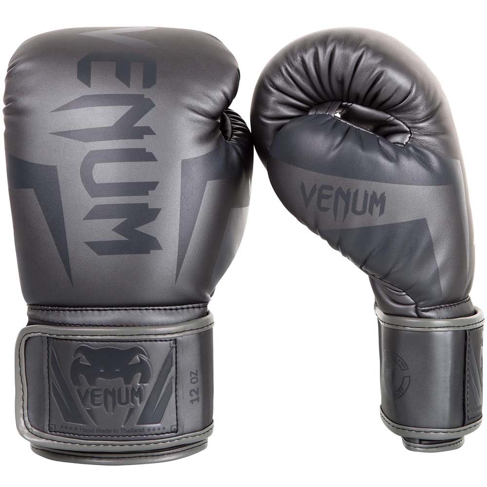 VENUM Boxing Gloves, Elite, gray-gray, 10 Oz