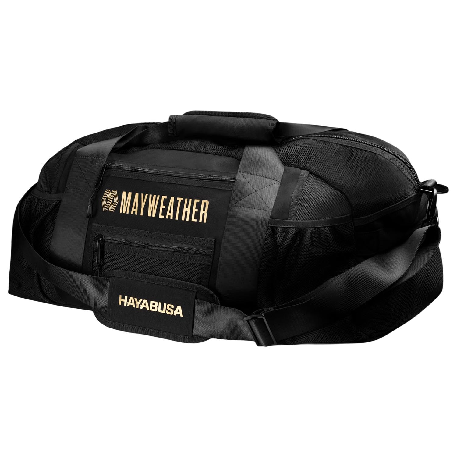 Hayabusa Sport Bag, Mayweather, Mesh Bag, black-gold