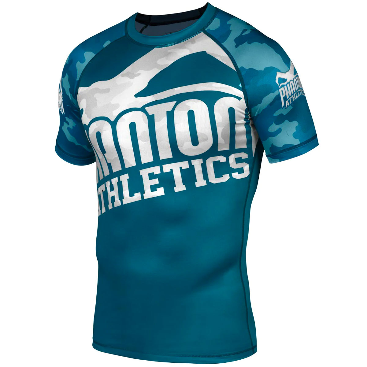 Phantom Athletics Rashguard, S/S, Warfare, navy-camo, L