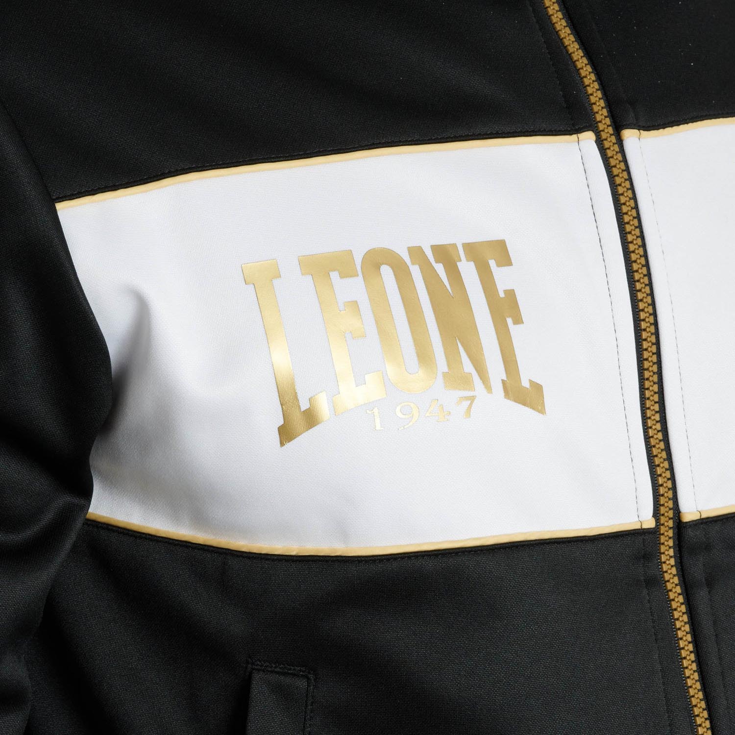 LEONE Trainig Jacket, Premium 2, black-white, XXL