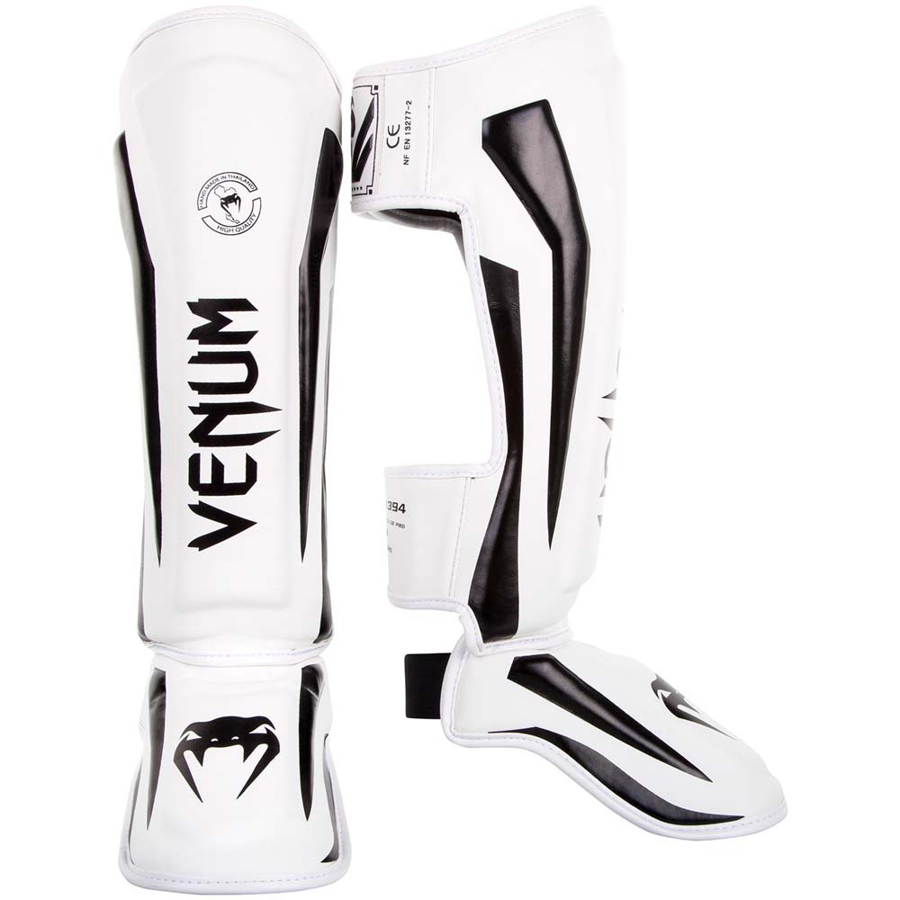 VENUM Shin Guard, Elite, white-black, XL