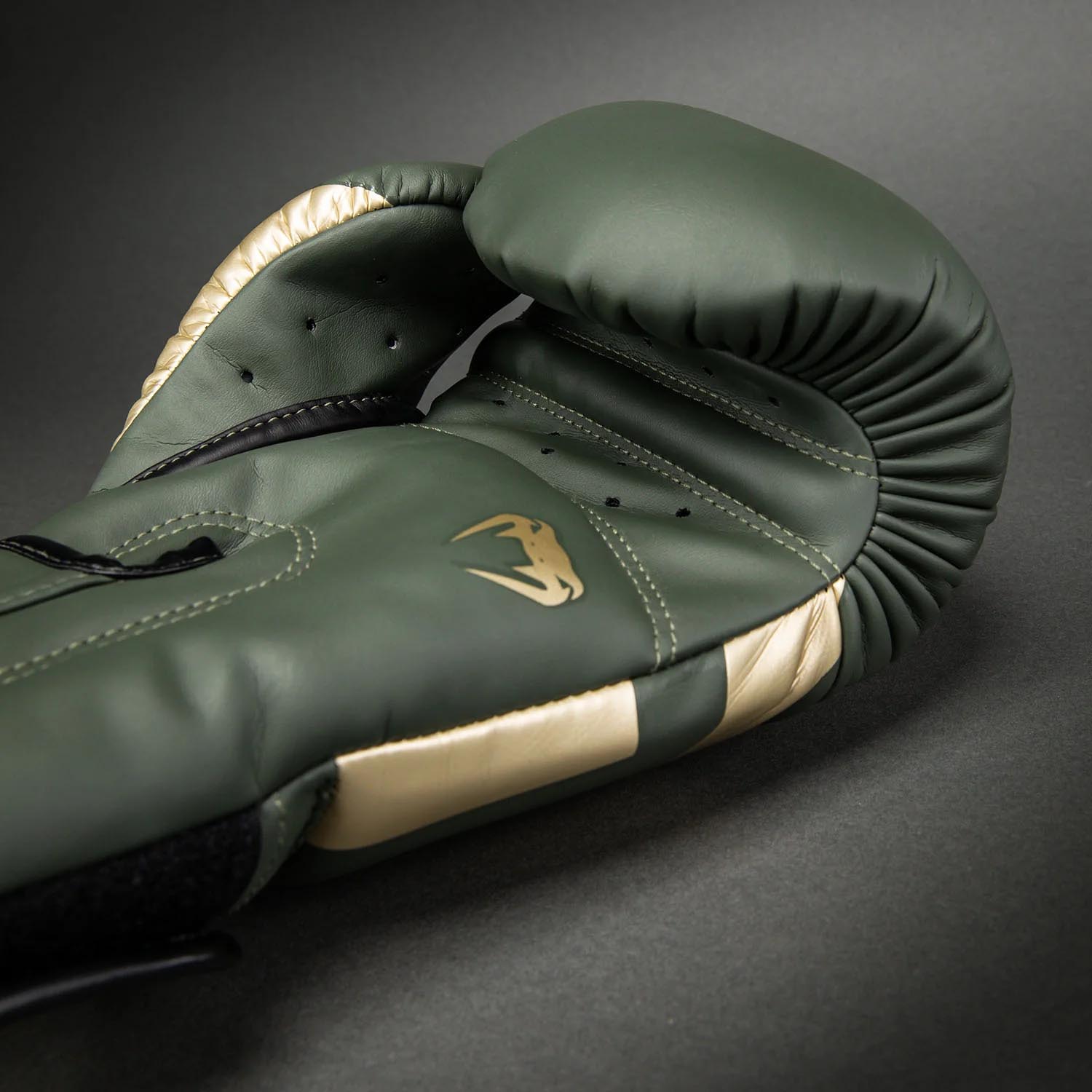 VENUM Boxing Gloves, Elite, khaki-gold, 16 Oz