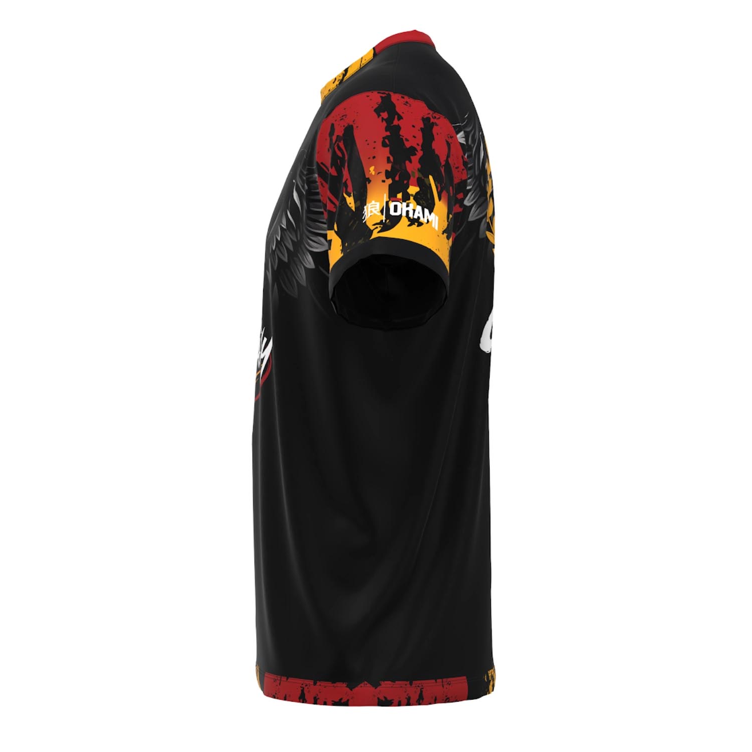 OKAMI Functional T-Shirt, Team Germany, black-red-gold, M