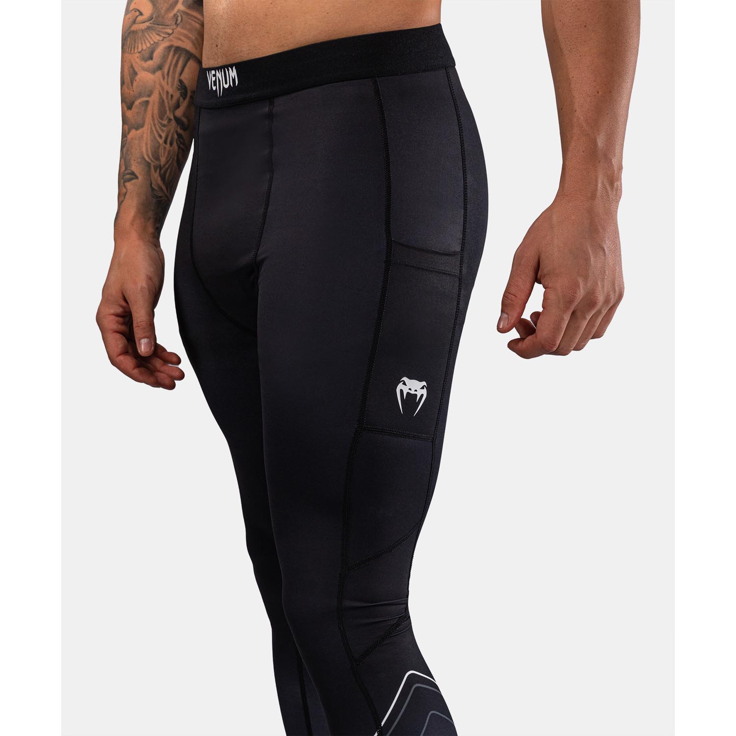 VENUM Compression Pants, Streamline, black-white, XXL