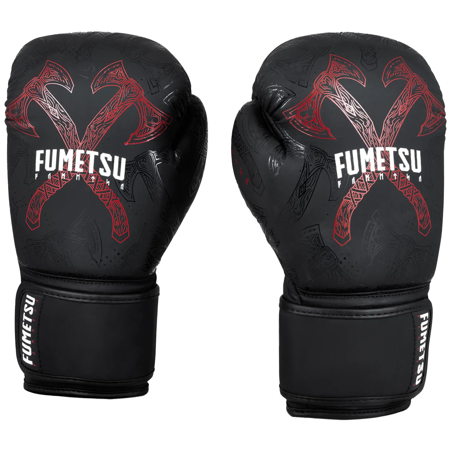 Fumetsu Boxhandschuhe, Berserker, schwarz-rot