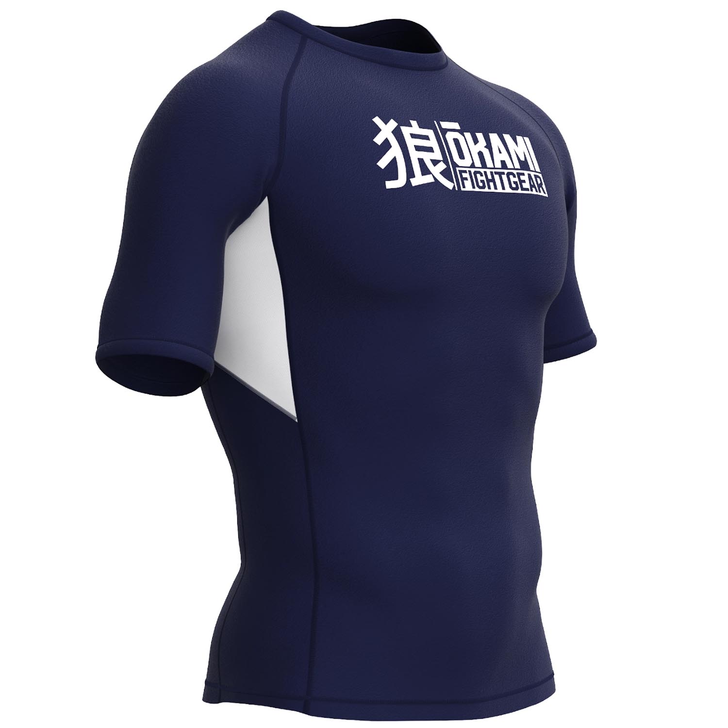 OKAMI Rashguard, S/S, Keii, navy, XXL
