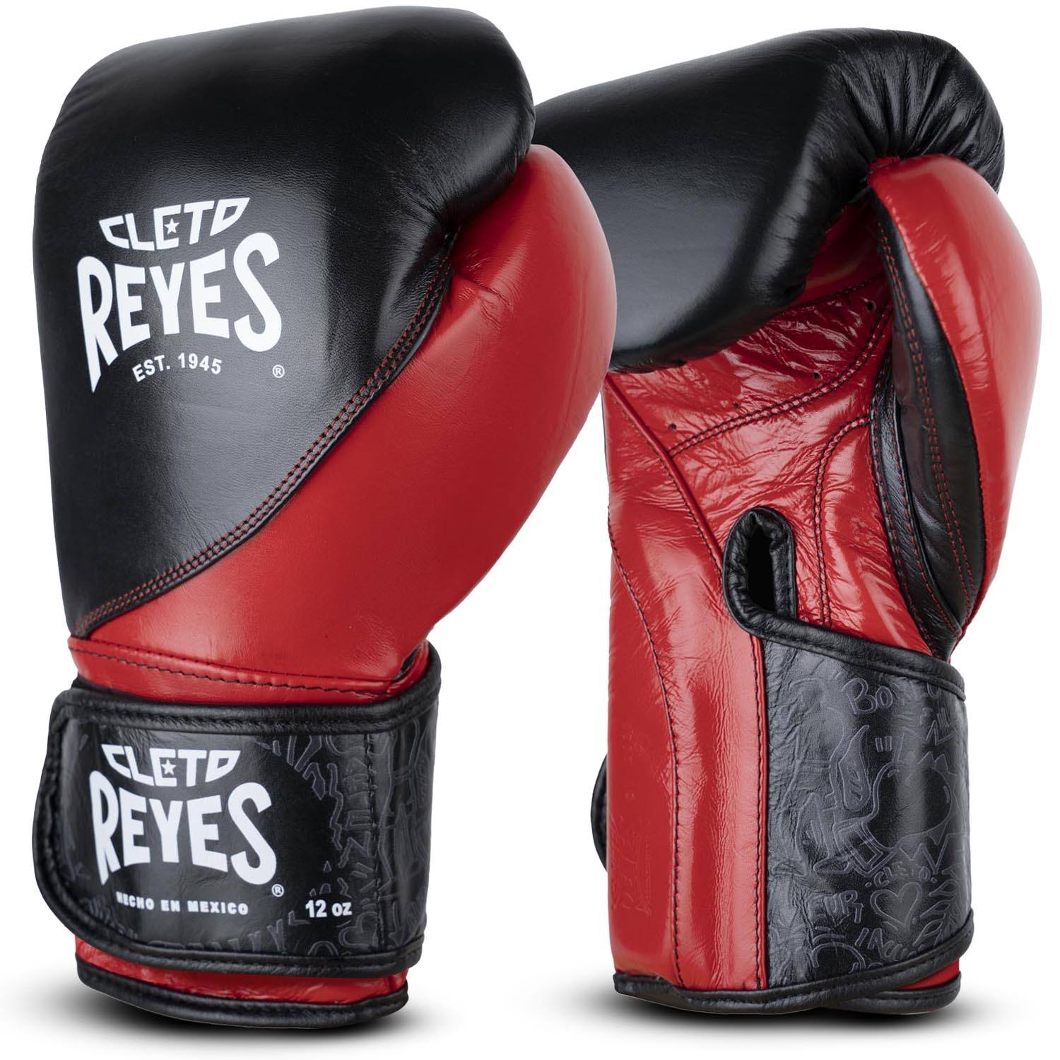 Cleto Reyes Boxing Gloves, High Precision Training, black-red, 14 Oz
