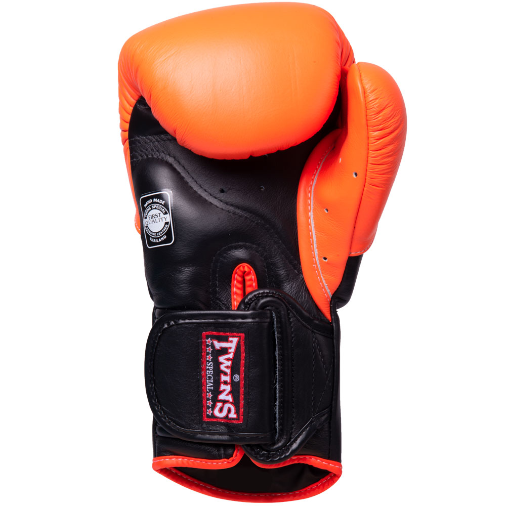 orange-schwarz TWINS Boxhandschuhe Premium BGVL-6 
