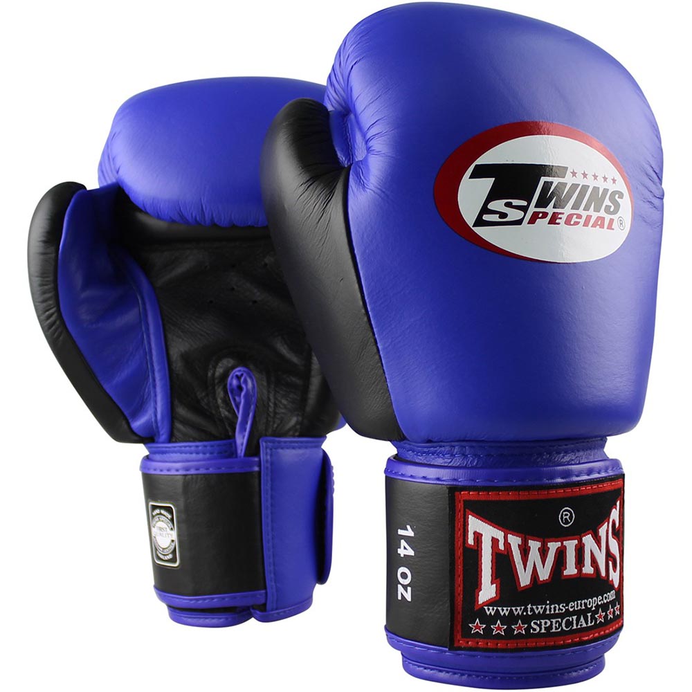 TWINS Special Boxhandschuhe, Leder, BGVL-3, blau-schwarz