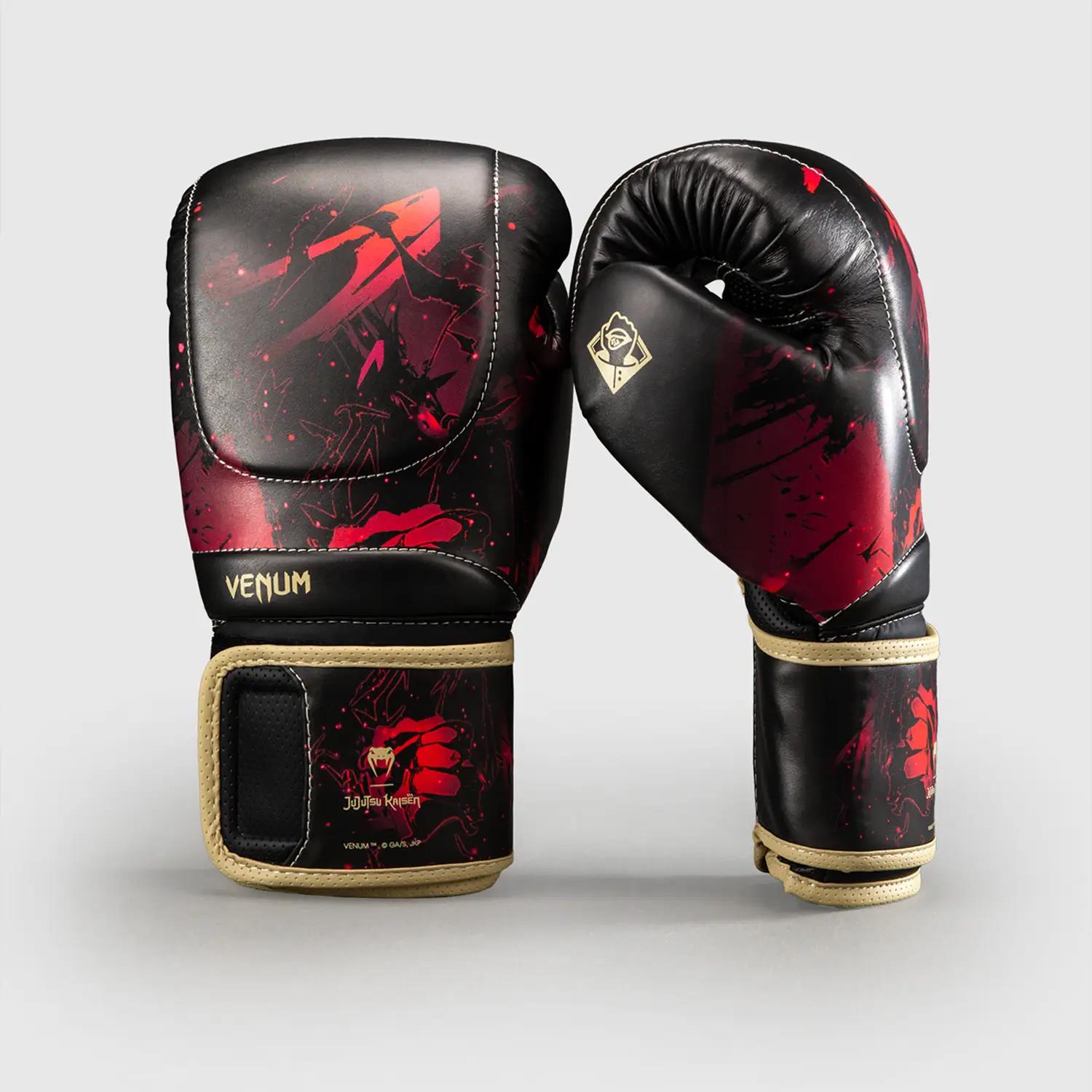 VENUM Boxing Gloves, Jujutsu Kaisen Itadori, black-red, 16 Oz
