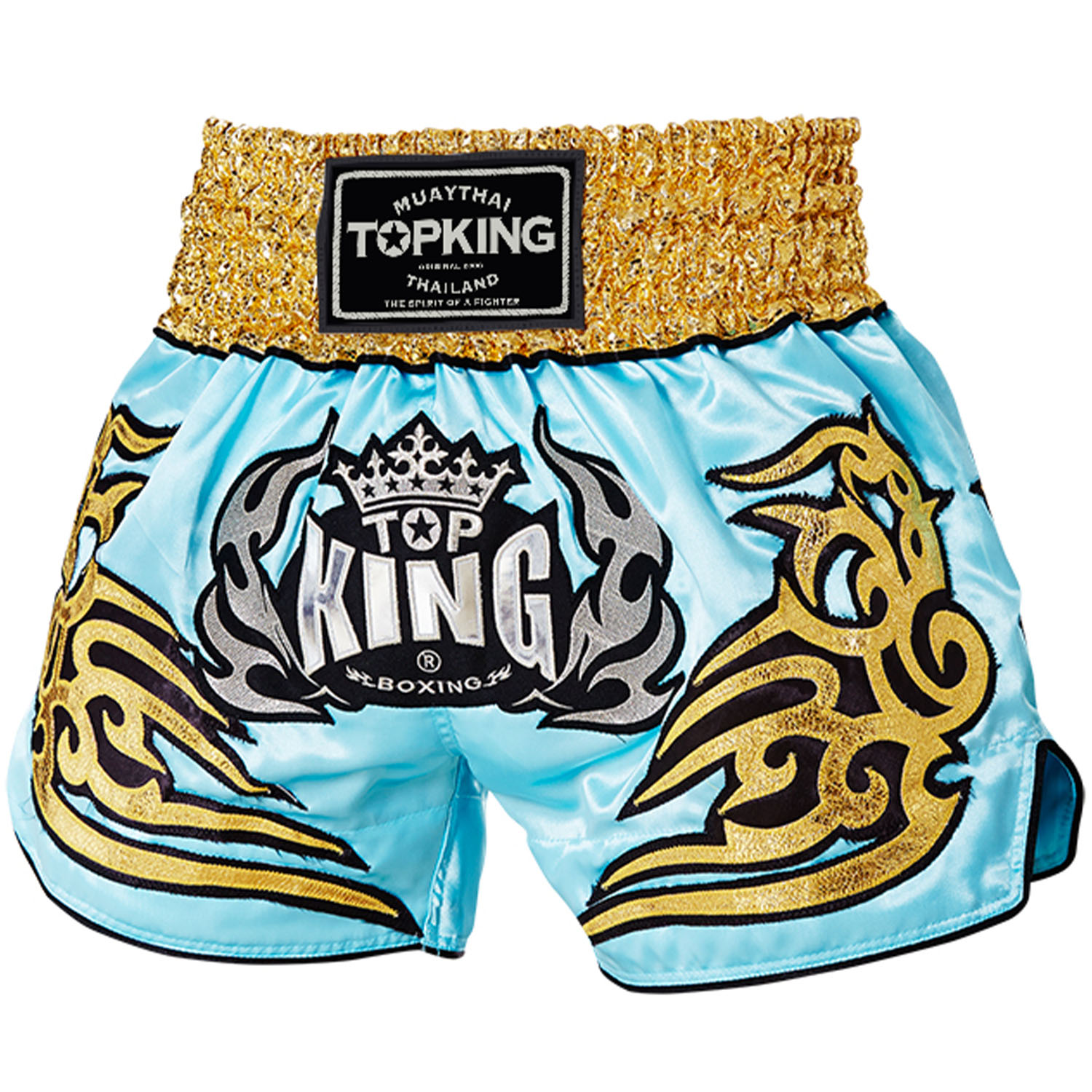 TOP KING BOXING Muay Thai Shorts, TKTBS-119, hellblau, XL