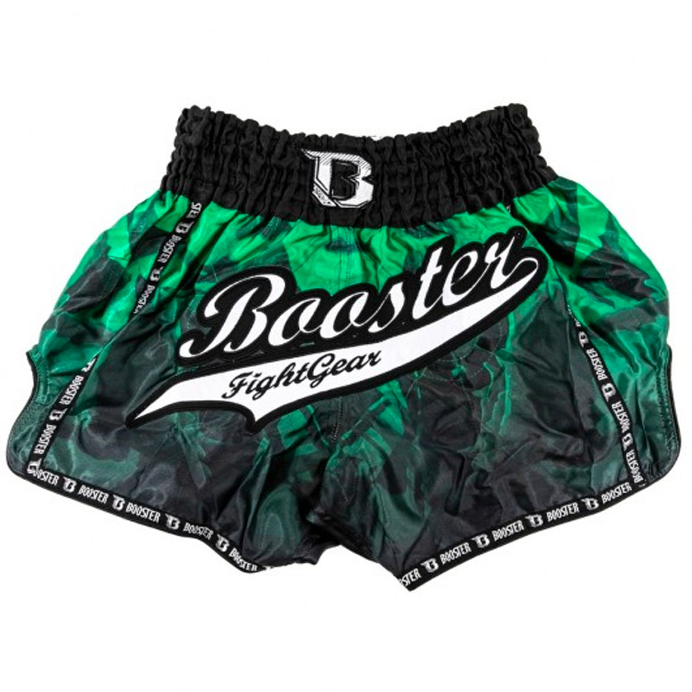 Booster Muay Thai Shorts, TBT Geo 3, schwarz-grün