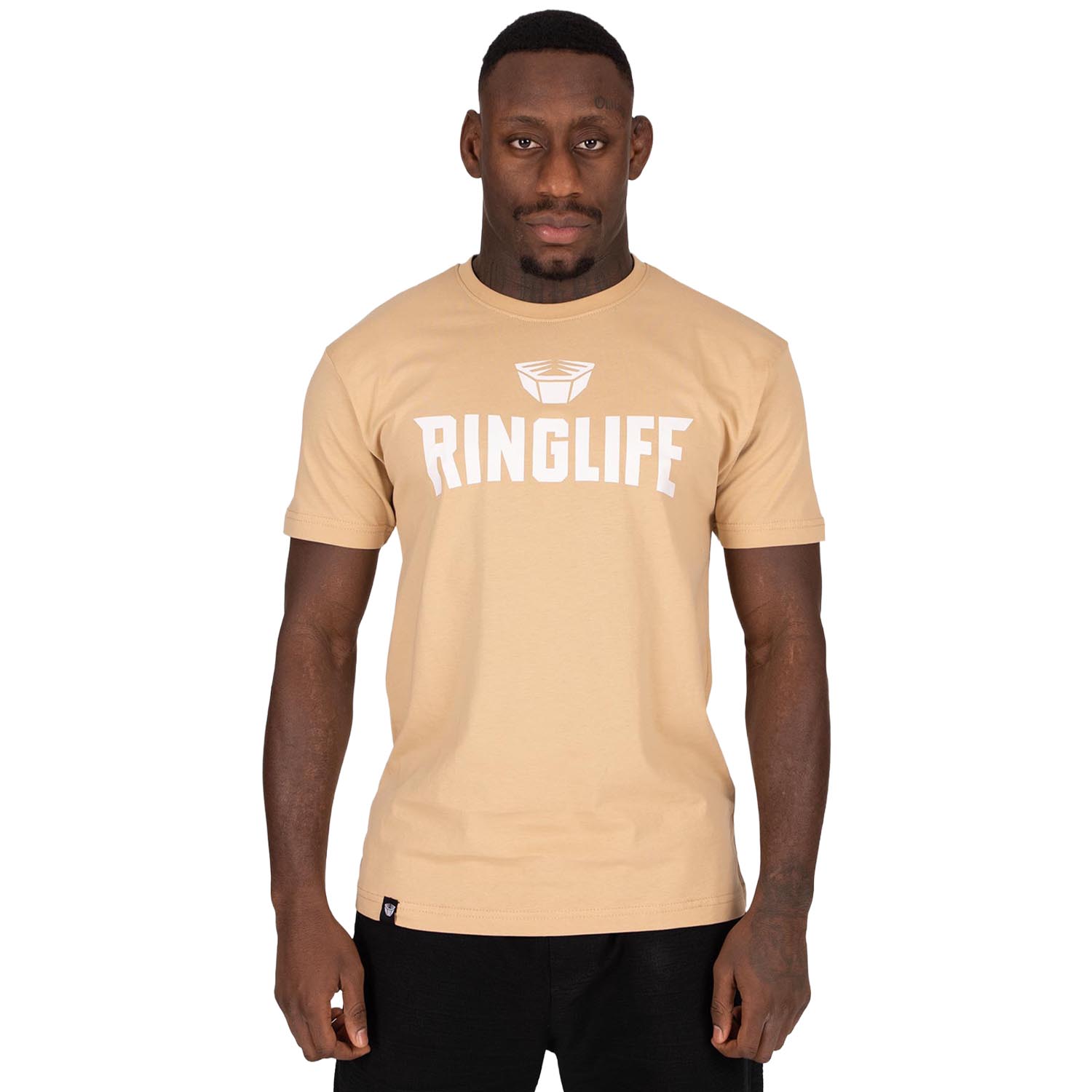 RINGLIFE T-Shirt, Logo 2.0, sand-white, S