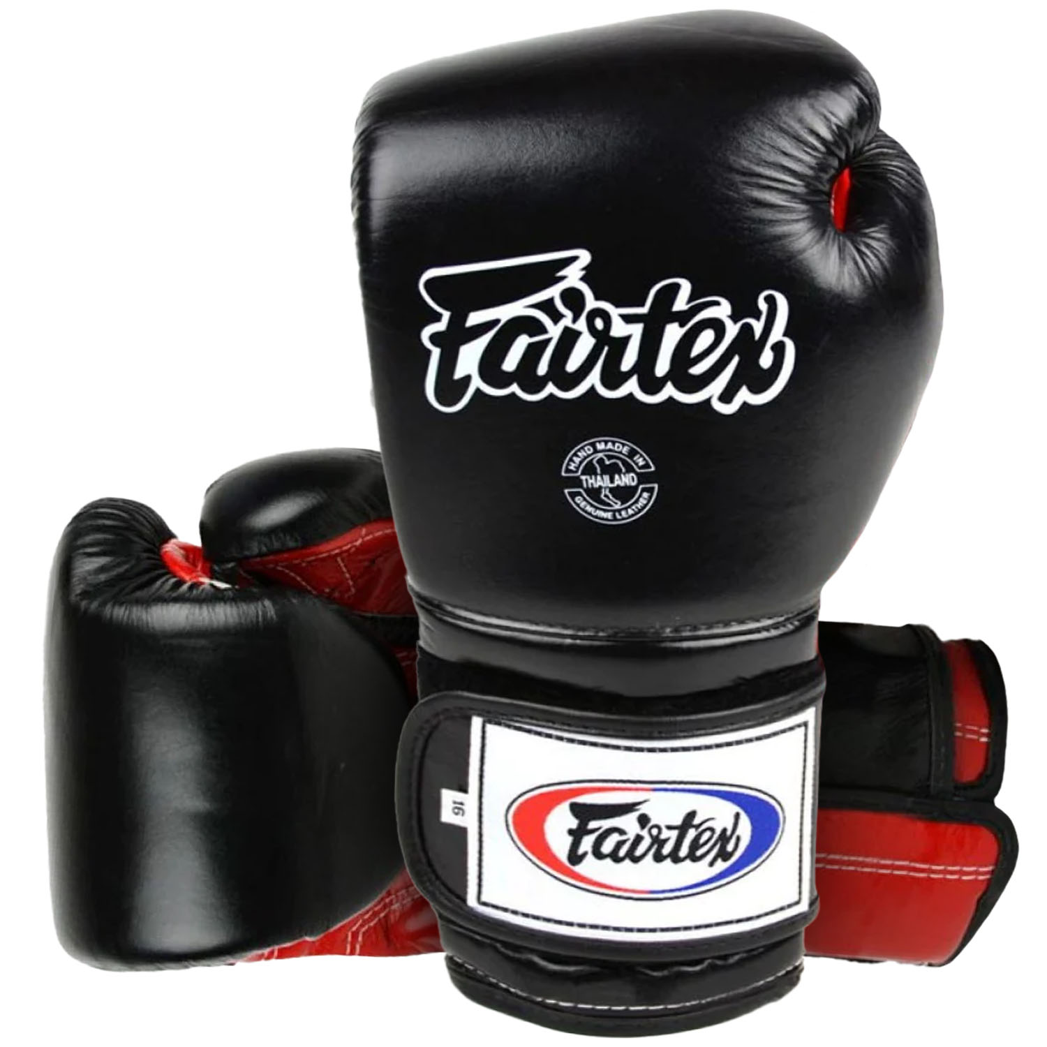 Fairtex Boxing Gloves, BGV9, Mexican Style, black-red