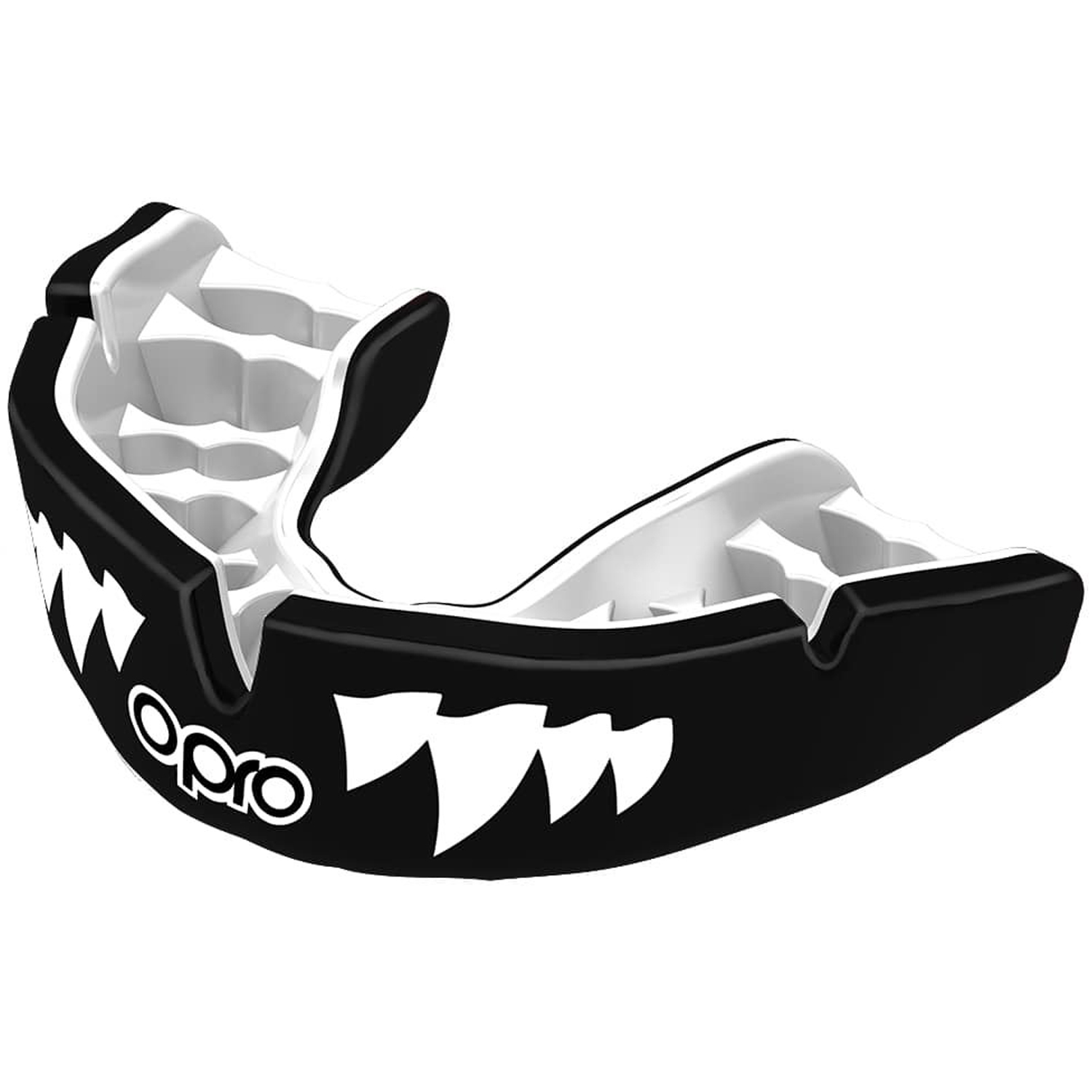 OPRO Mundschutz, Instant Custom Fit, Jaws, schwarz-weiß