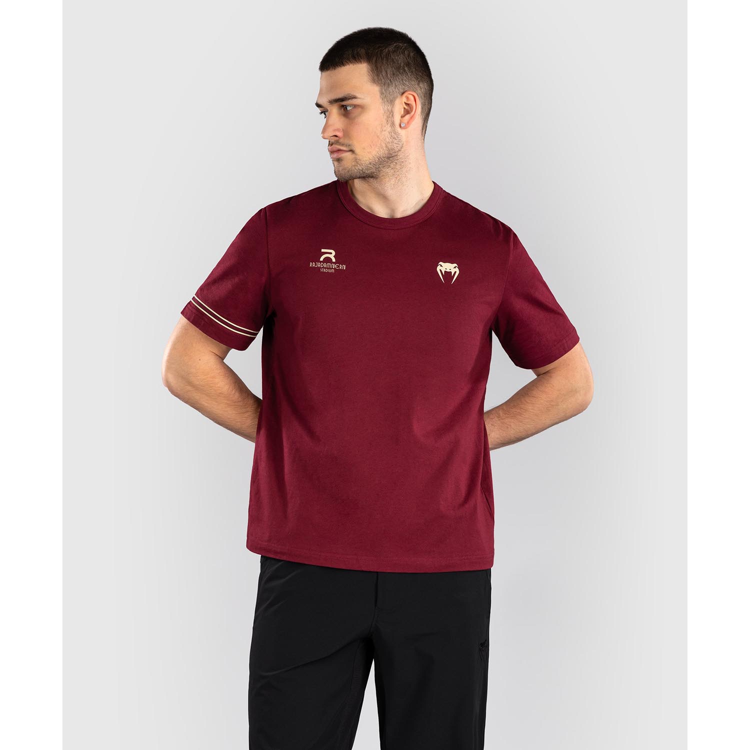 VENUM T-Shirt, Rajadamnern, wine red-gold, L