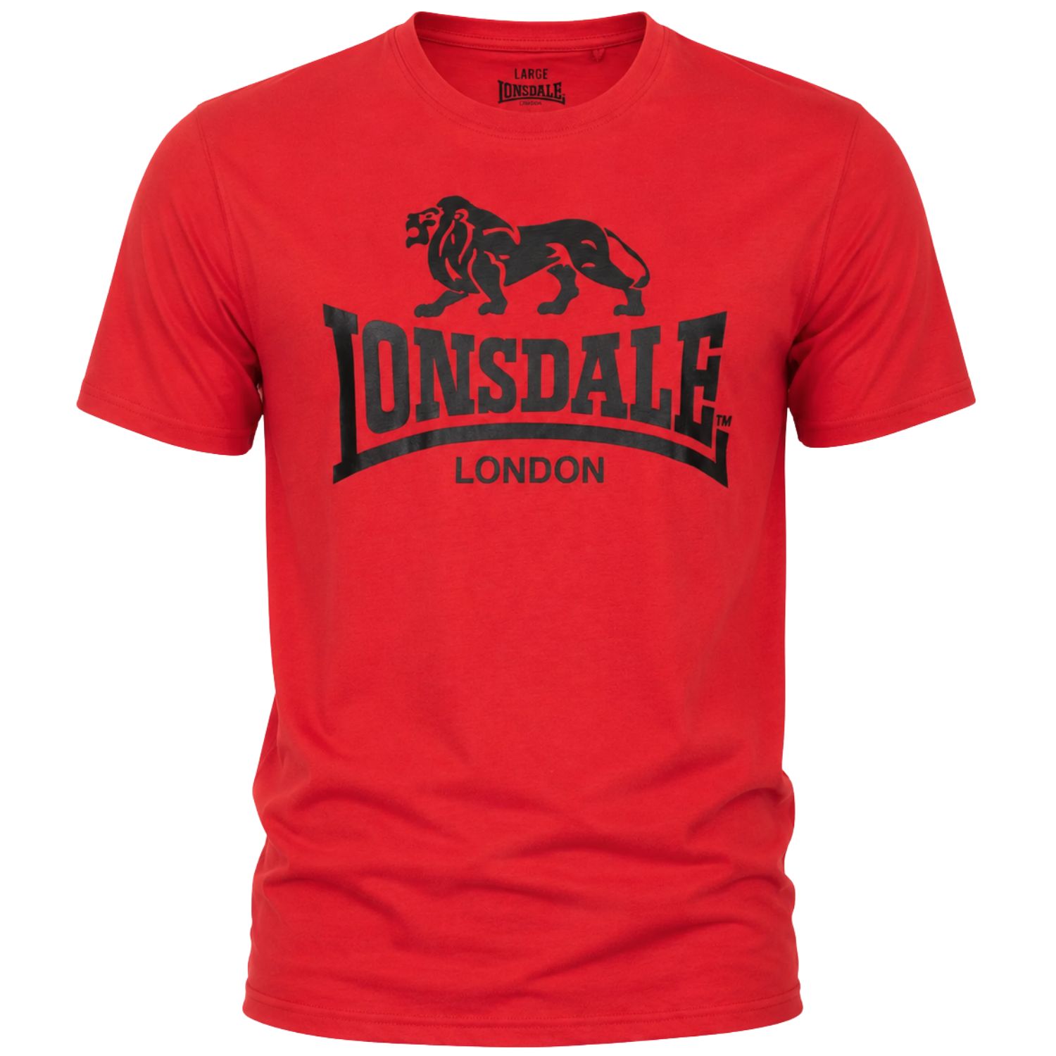 Lonsdale T-Shirt, Logo, Vintage Oxblood 
