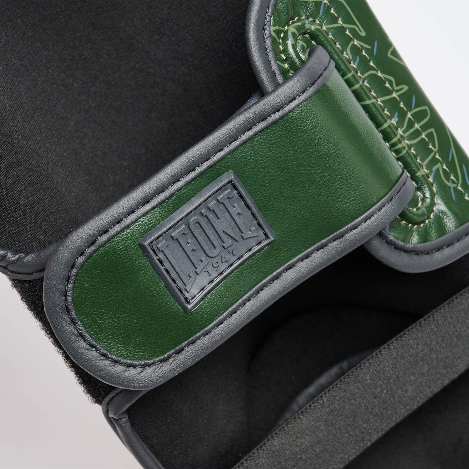 LEONE Shin Guard, Primal Instinct, green, S