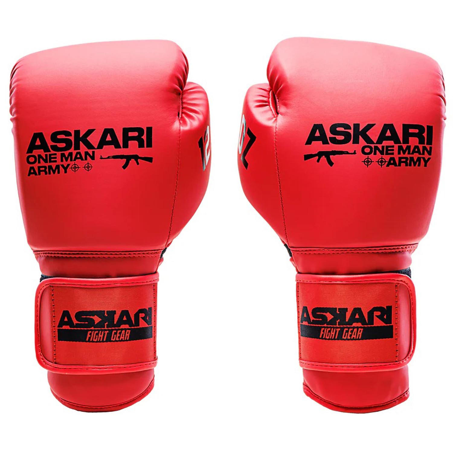 ASKARI Boxing Gloves, One Man Army, red-black, 16 Oz