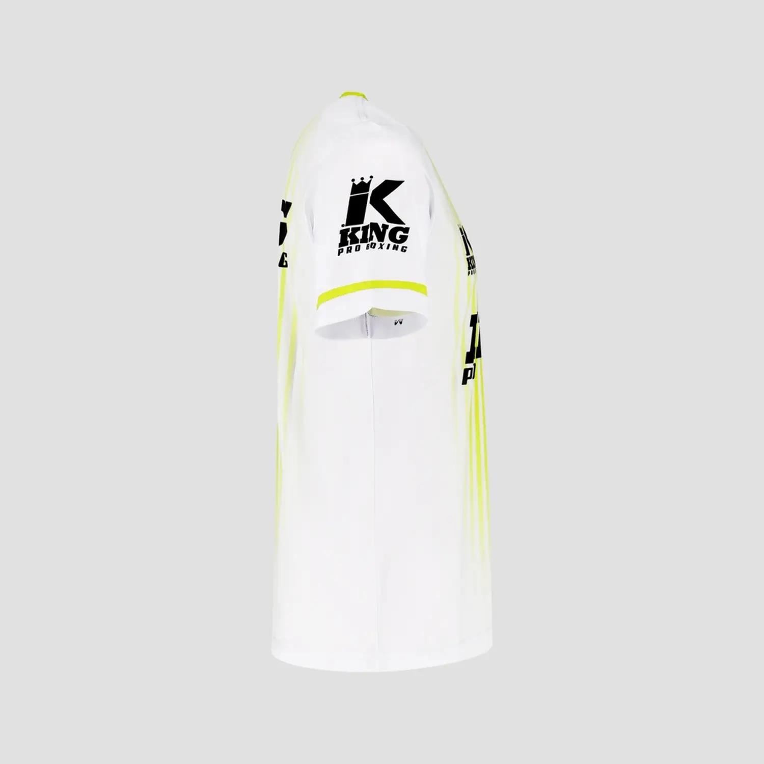 KING PRO BOXING Functional T-Shirt, Bloodline 2, white-yellow, M