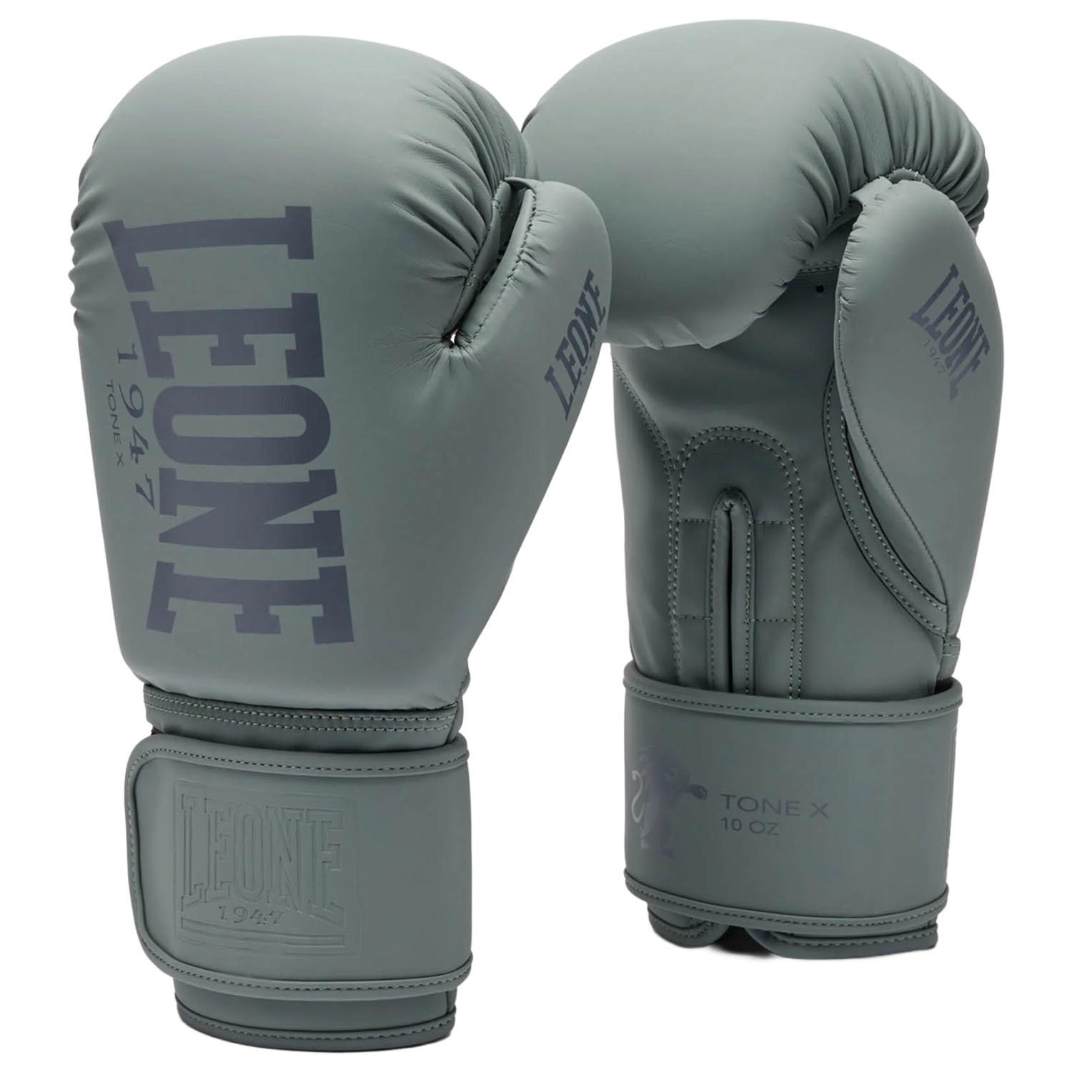 LEONE Boxing Gloves, Tone X, grey, 14 Oz