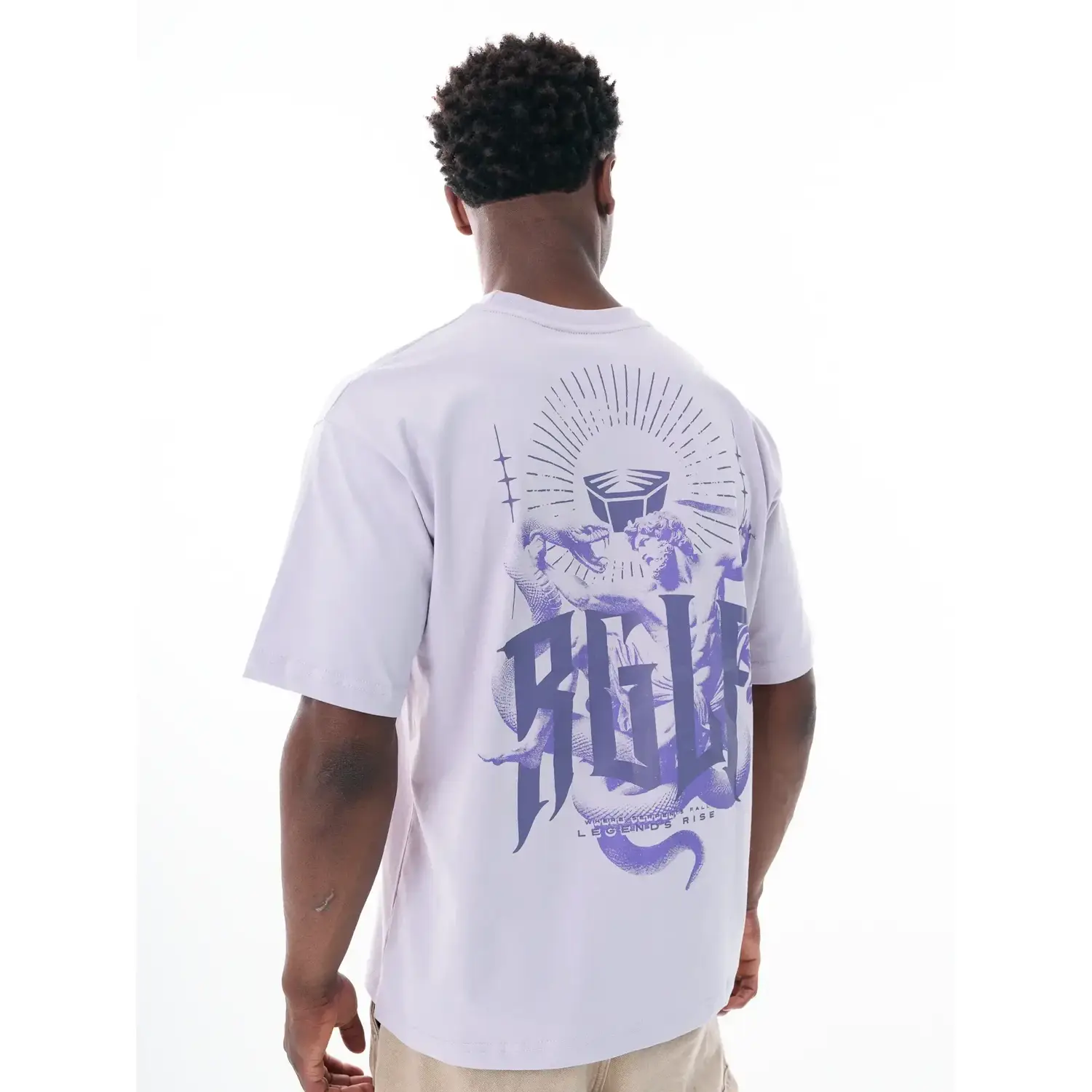 RINGLIFE T-Shirt, Oversized, Serpent, lavender, XXXL