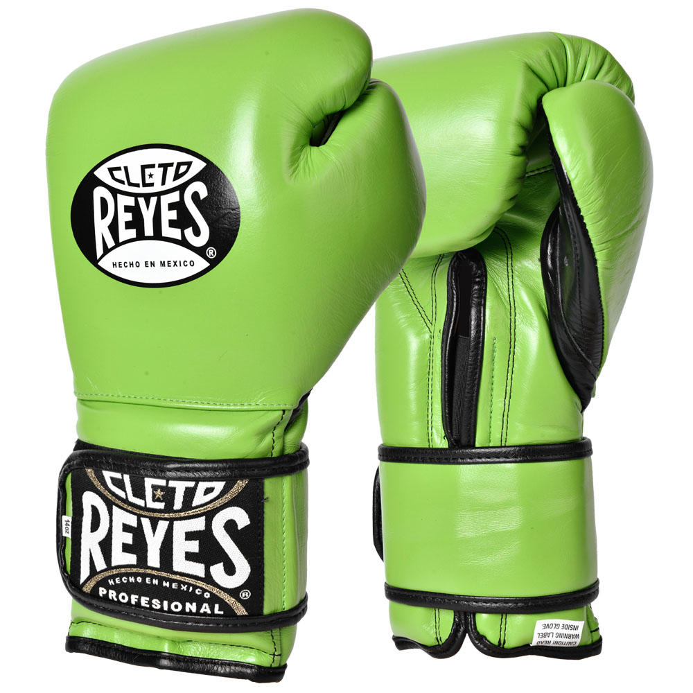 Cleto Reyes Boxing Gloves, Velcro Sparring, green, 12 Oz