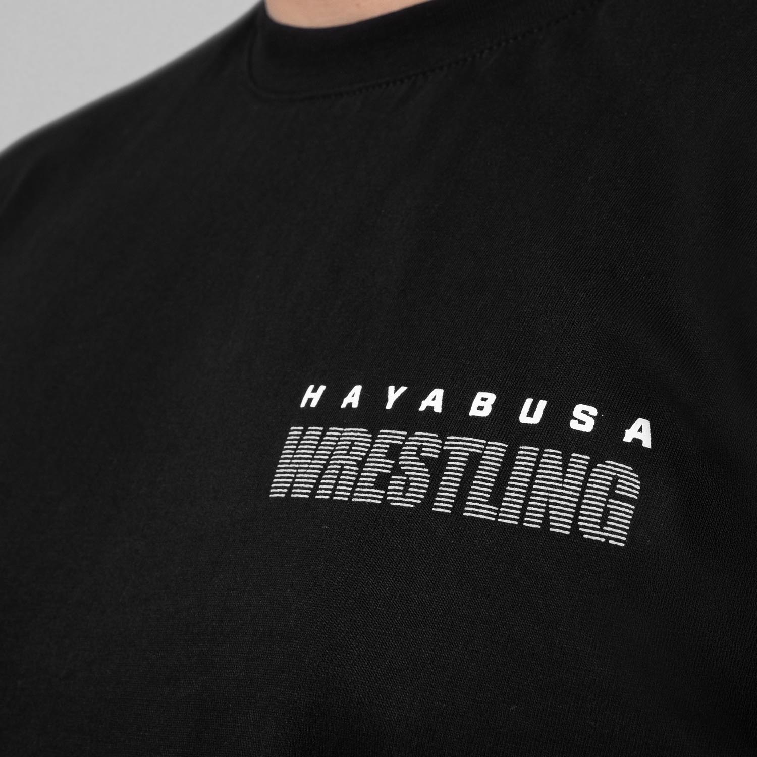Hayabusa T-Shirt, Discipline Wrestling, black-white, S
