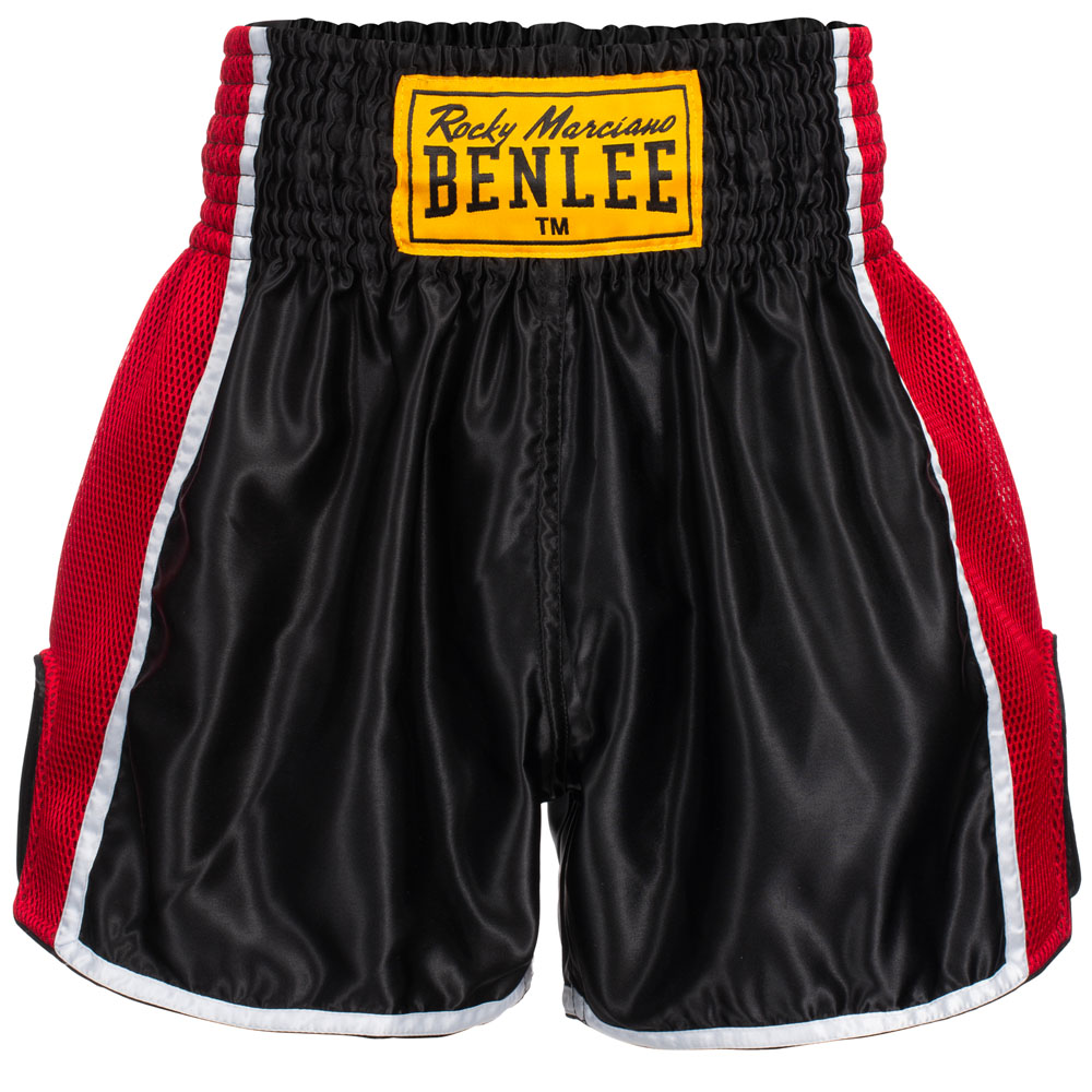 BENLEE Muay Thai Shorts, Brockway, schwarz-rot, XL