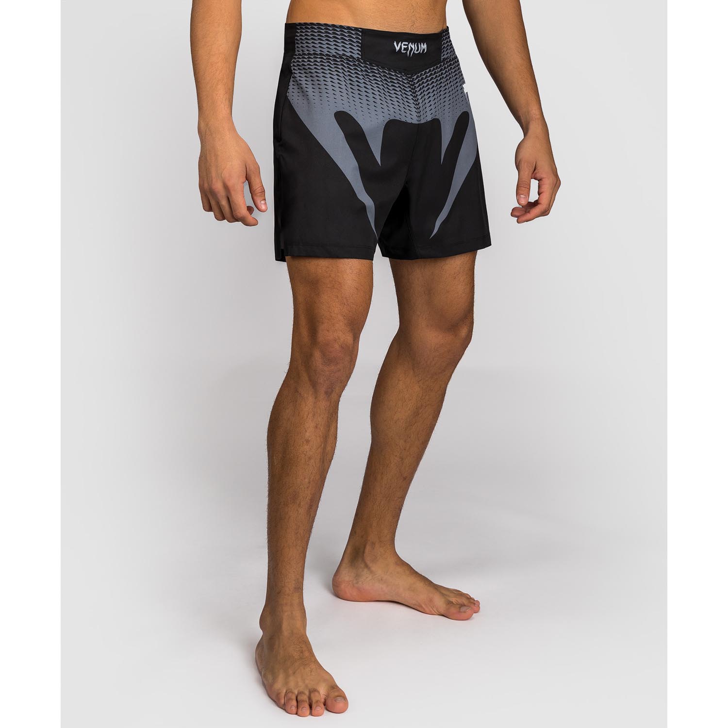 VENUM MMA Fight Shorts, No Gi, black-silver, XXL