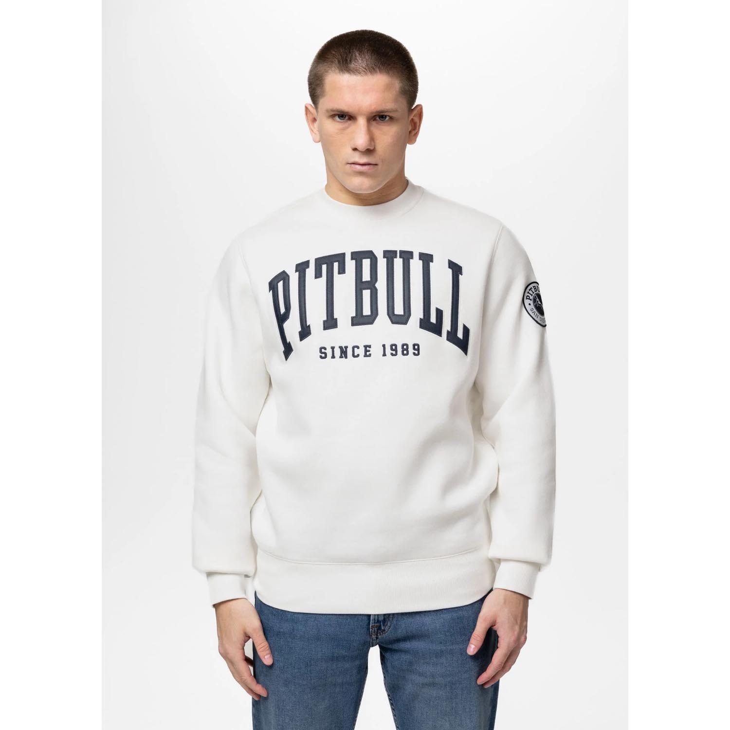 Pit Bull West Coast Crewneck, Norton, white, XXXL