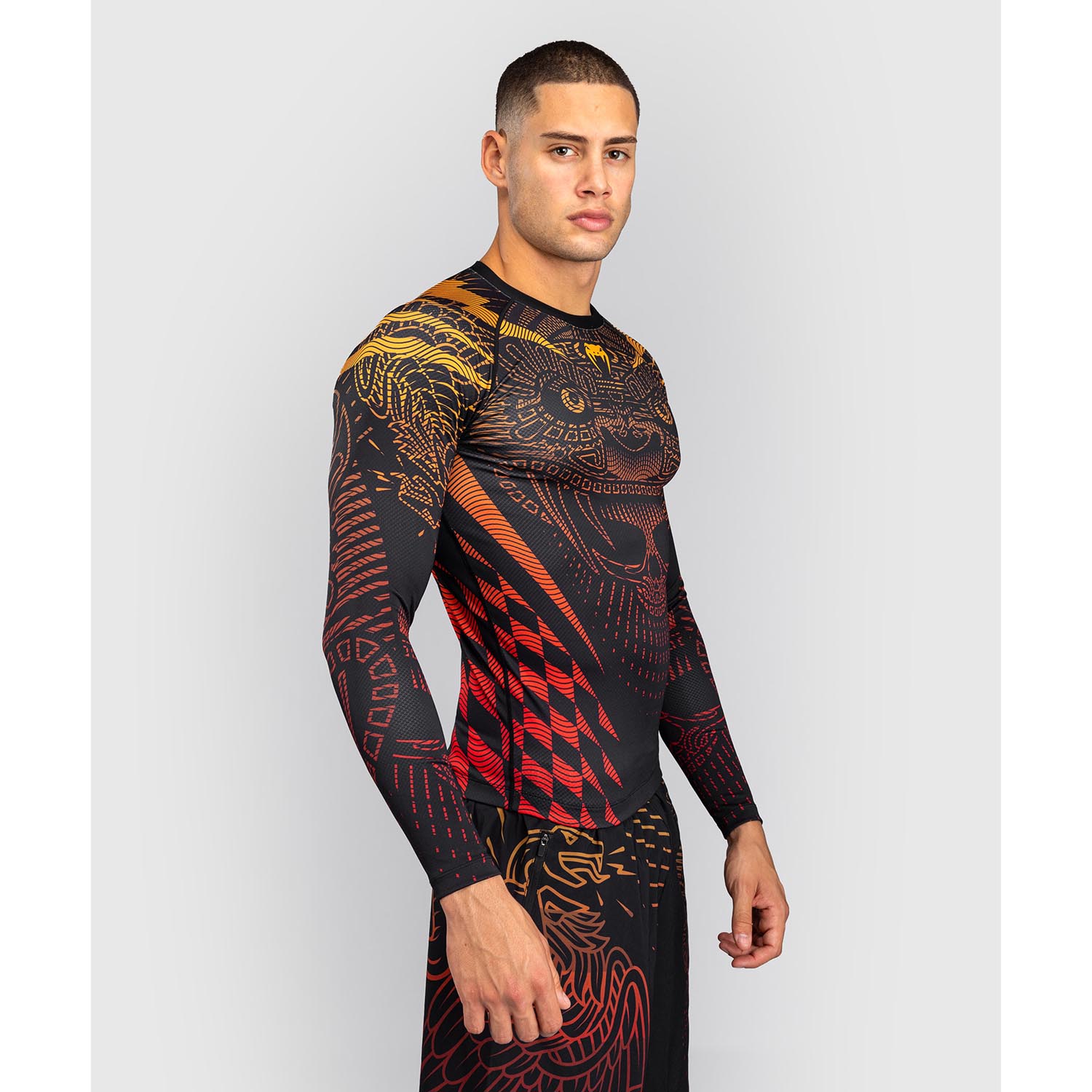 VENUM Rashguard, L/S, Quetzel Fury, black-red, M
