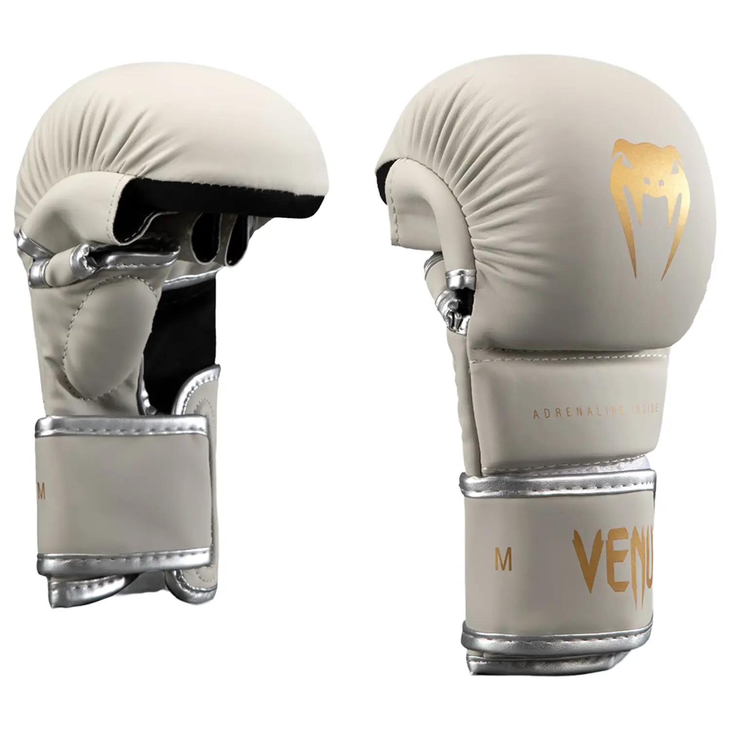 VENUM MMA Sparring Gloves, Contender 1.5, ivory-gold, L/XL