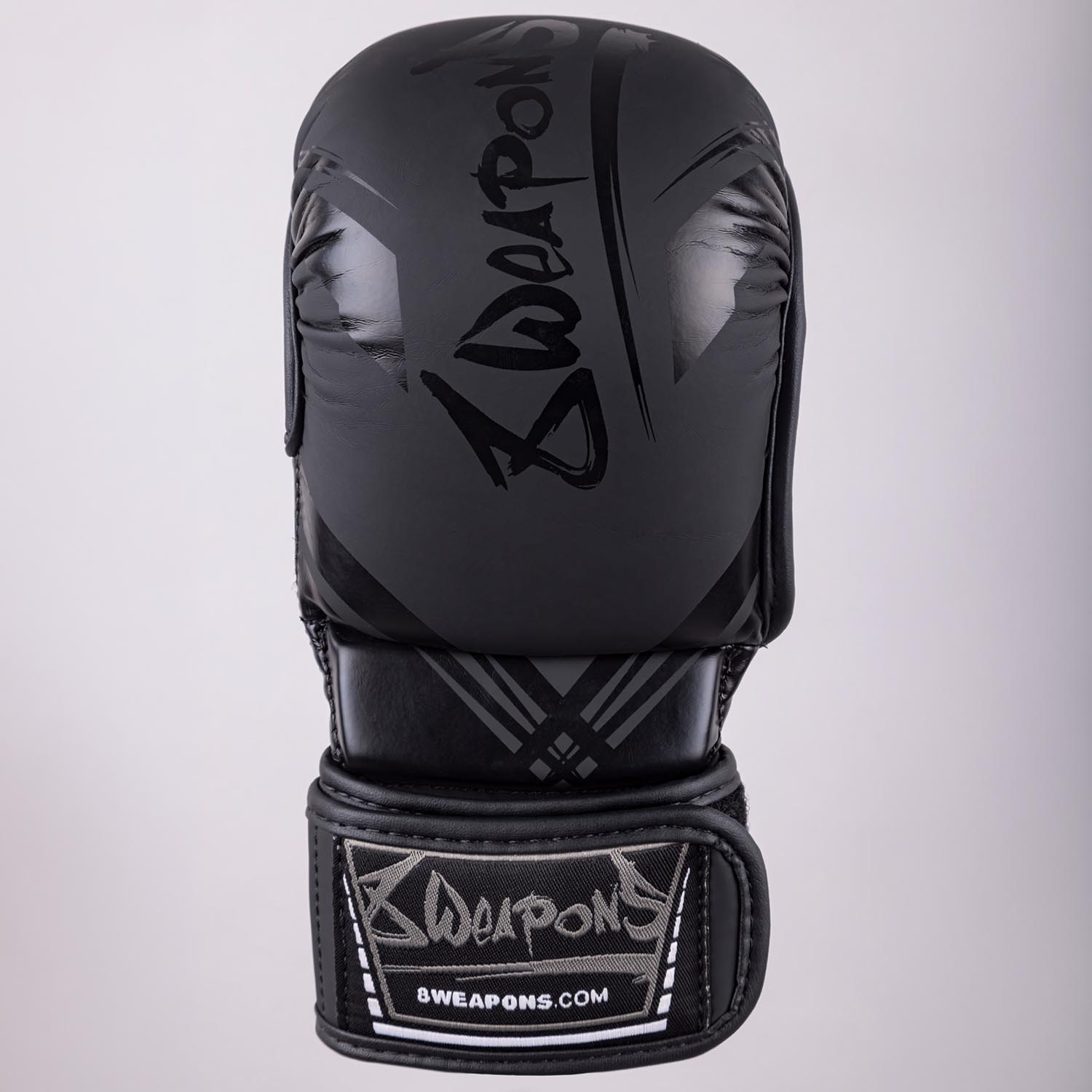 8 WEAPONS MMA Sparring Gloves, Shift, black-black, XL