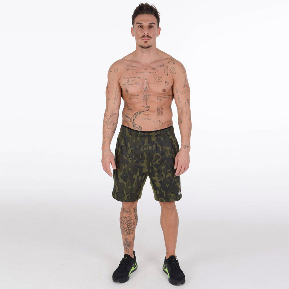 NEW MENS CAMO CROSSFIT WORKOUT TRAINING  MMA FIGHT SHORTS GYM FITNESS CROSS FIT 