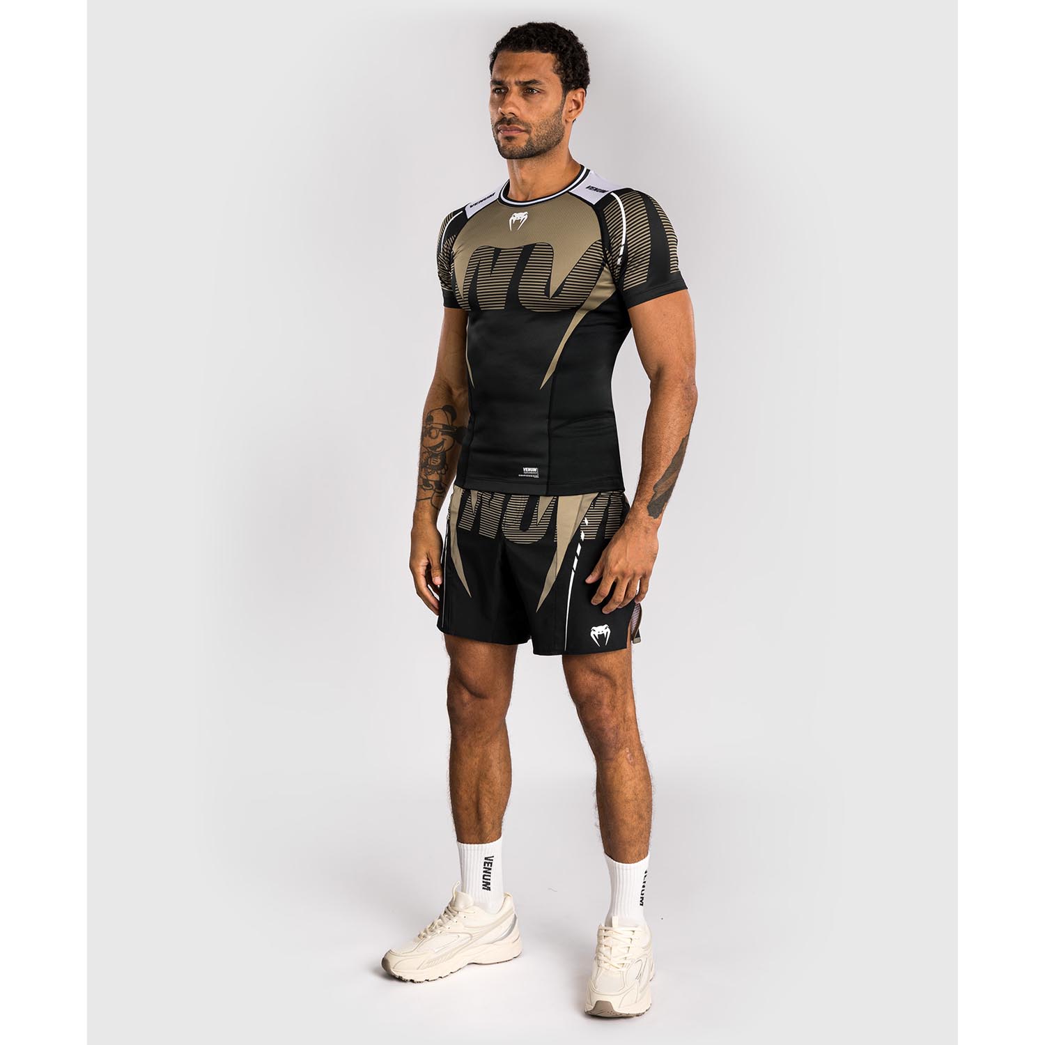 VENUM Rashguard, S/S, Adrenaline, black-sand, L