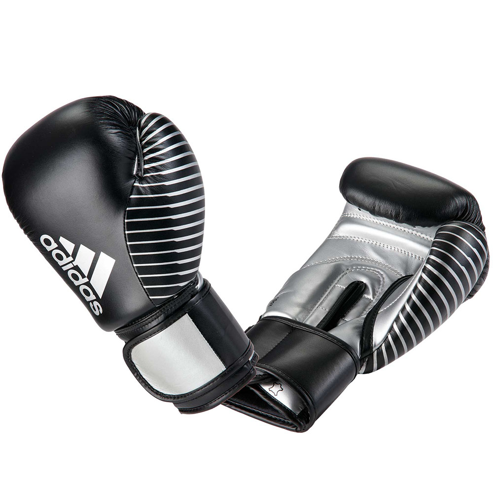 adidas Boxhandschuhe, Wettkampf 200, schwarz-silber