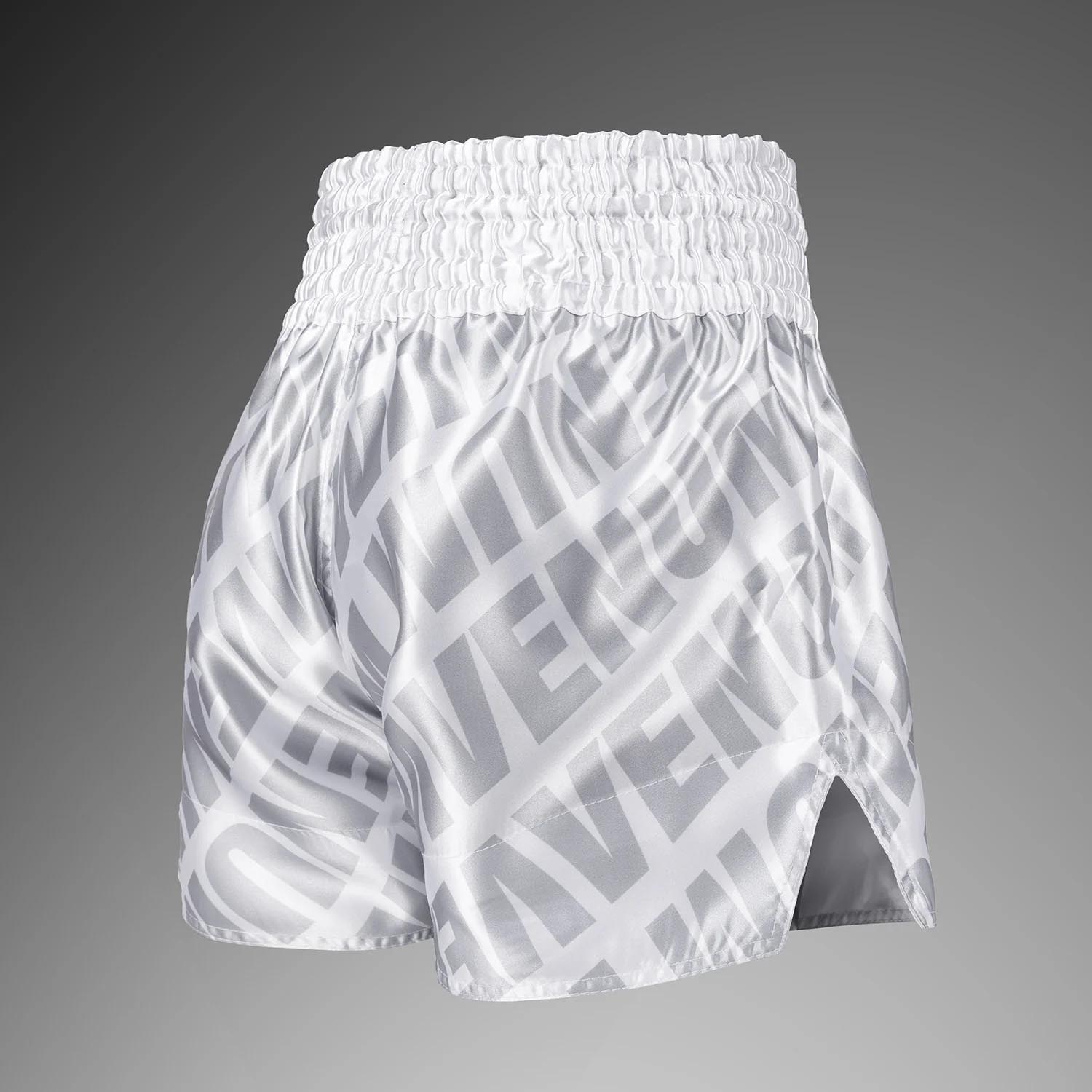 VENUM Muay Thai Shorts, Contender XT, white-silver, M