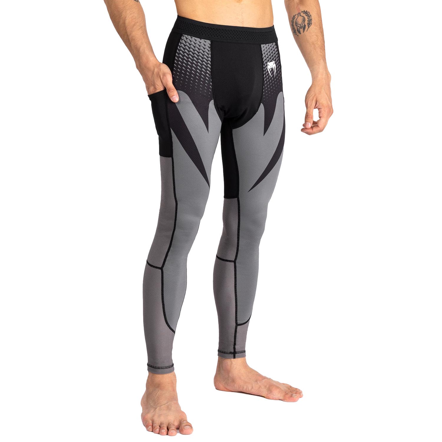 VENUM Compression Pants, Attack, black-grey, L